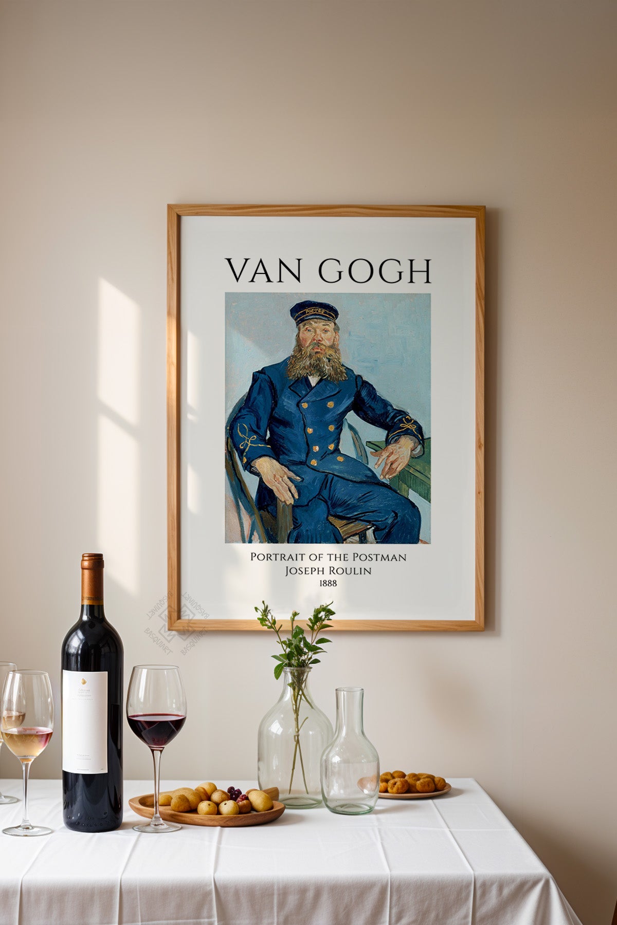 Vincent Van Gogh Serisi Ahşap Çerçeveli Poster, Tablo Duvar Dekoru No:25
