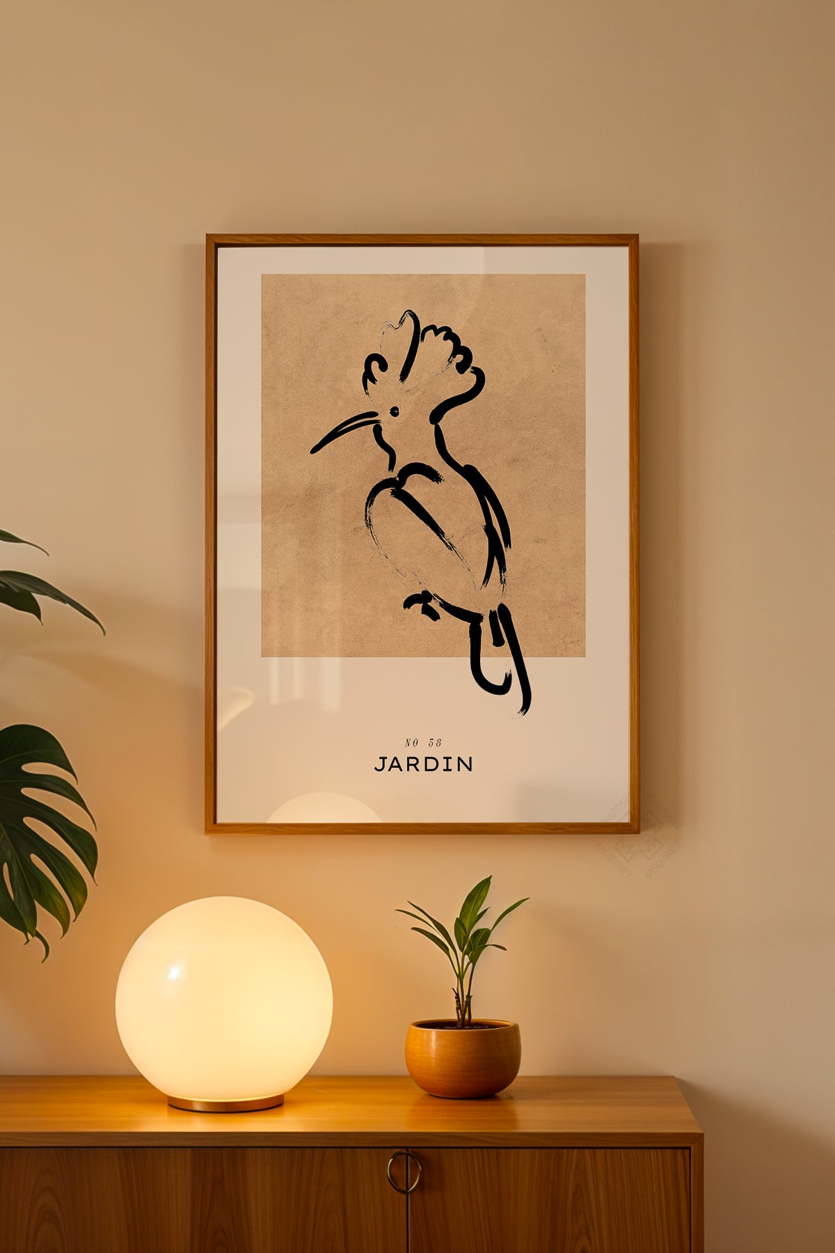 Bohemian Serisi Ahşap Çerçeveli Poster, Tablo No:80