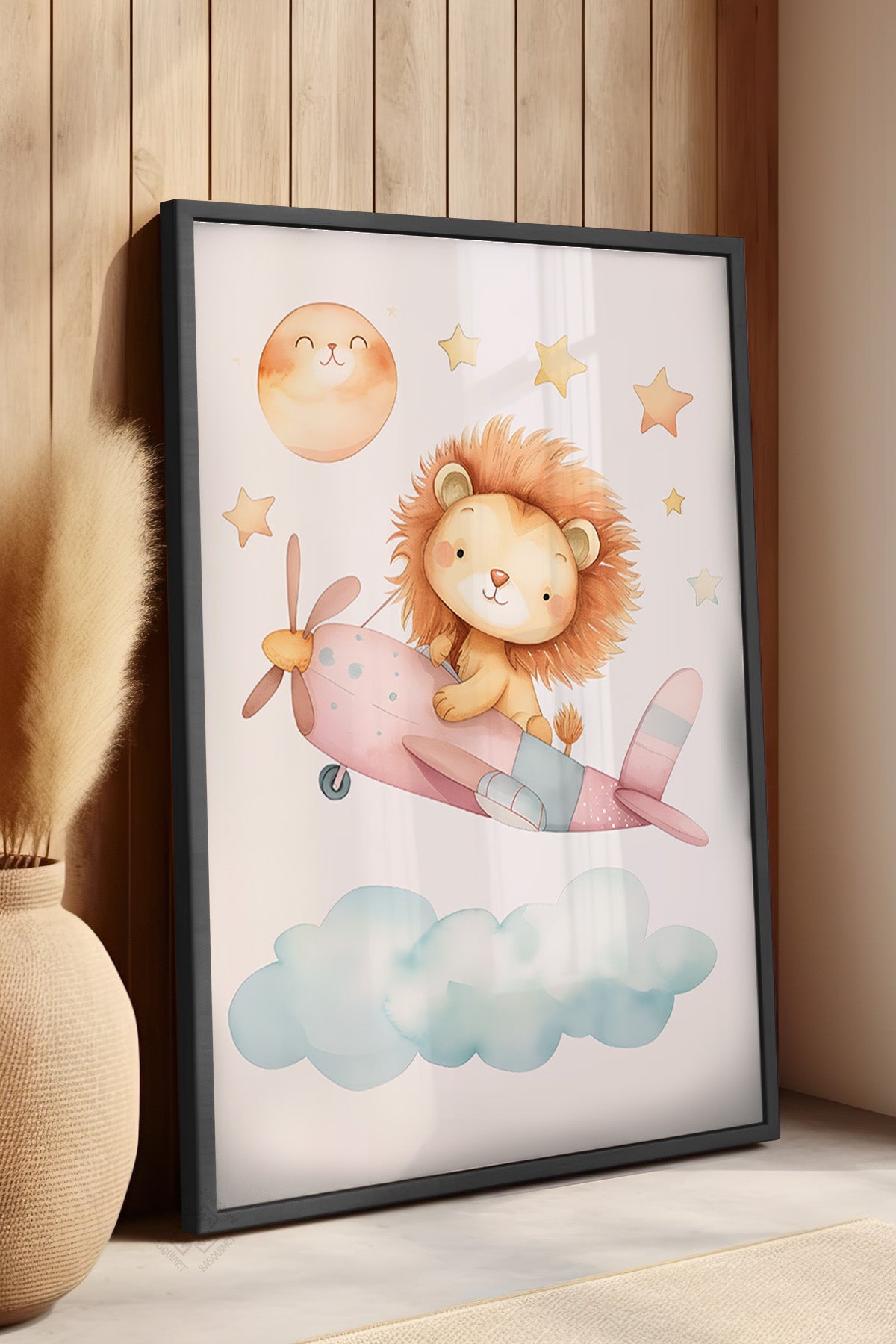 Çocuk Odası, Bebek Odası Siyah Çerçeveli Poster, Tablo No:42