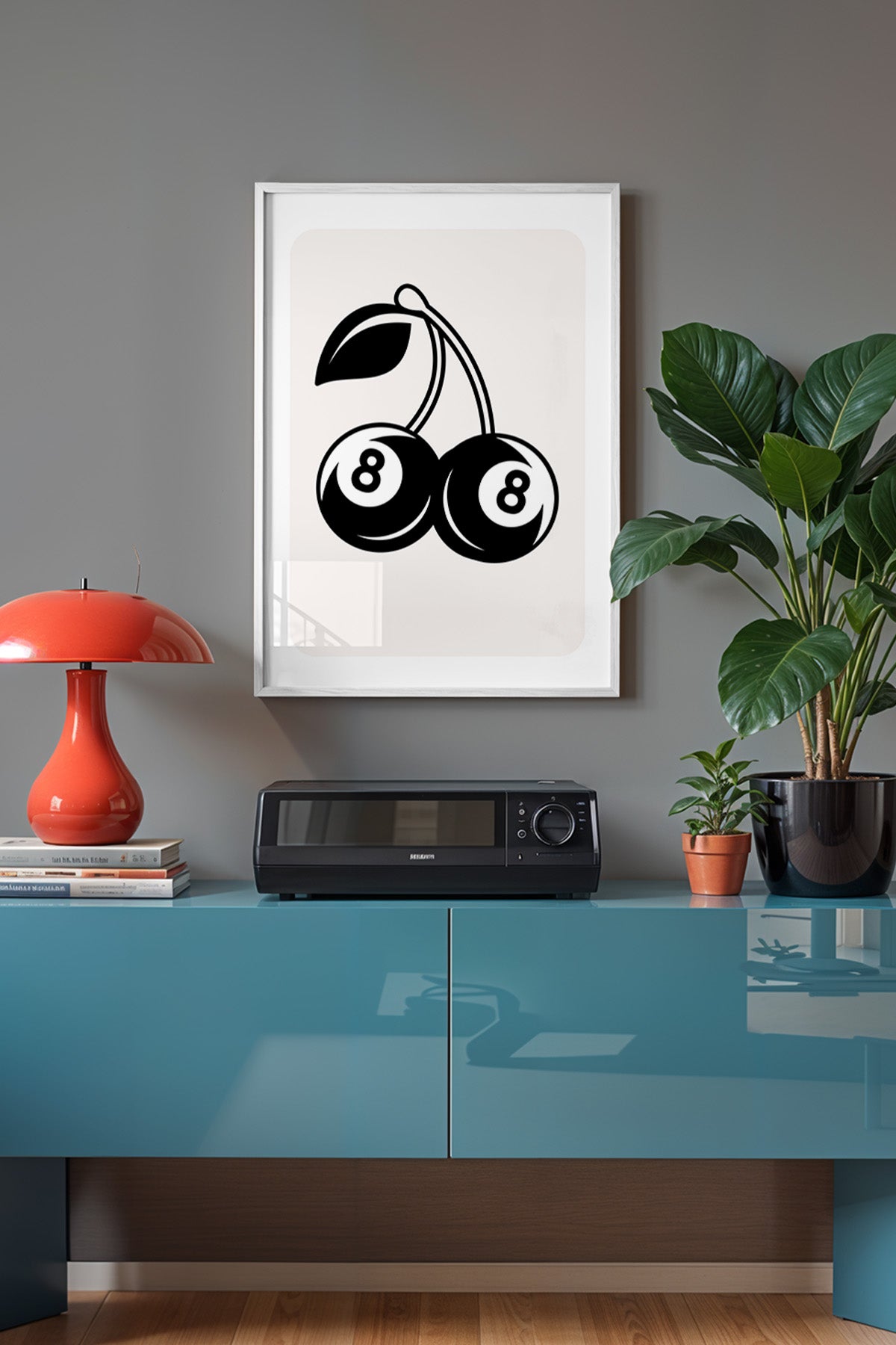 Lucky You Serisi Beyaz Çerçeveli Poster, Tablo Duvar Dekoru No:114