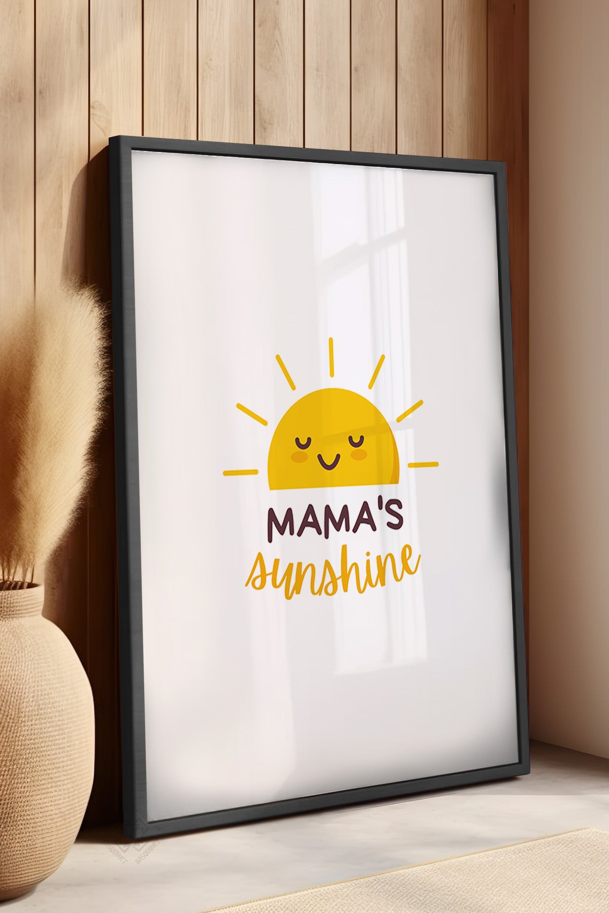 Çocuk Odası, Bebek Odası Siyah Çerçeveli Poster, Tablo No:19