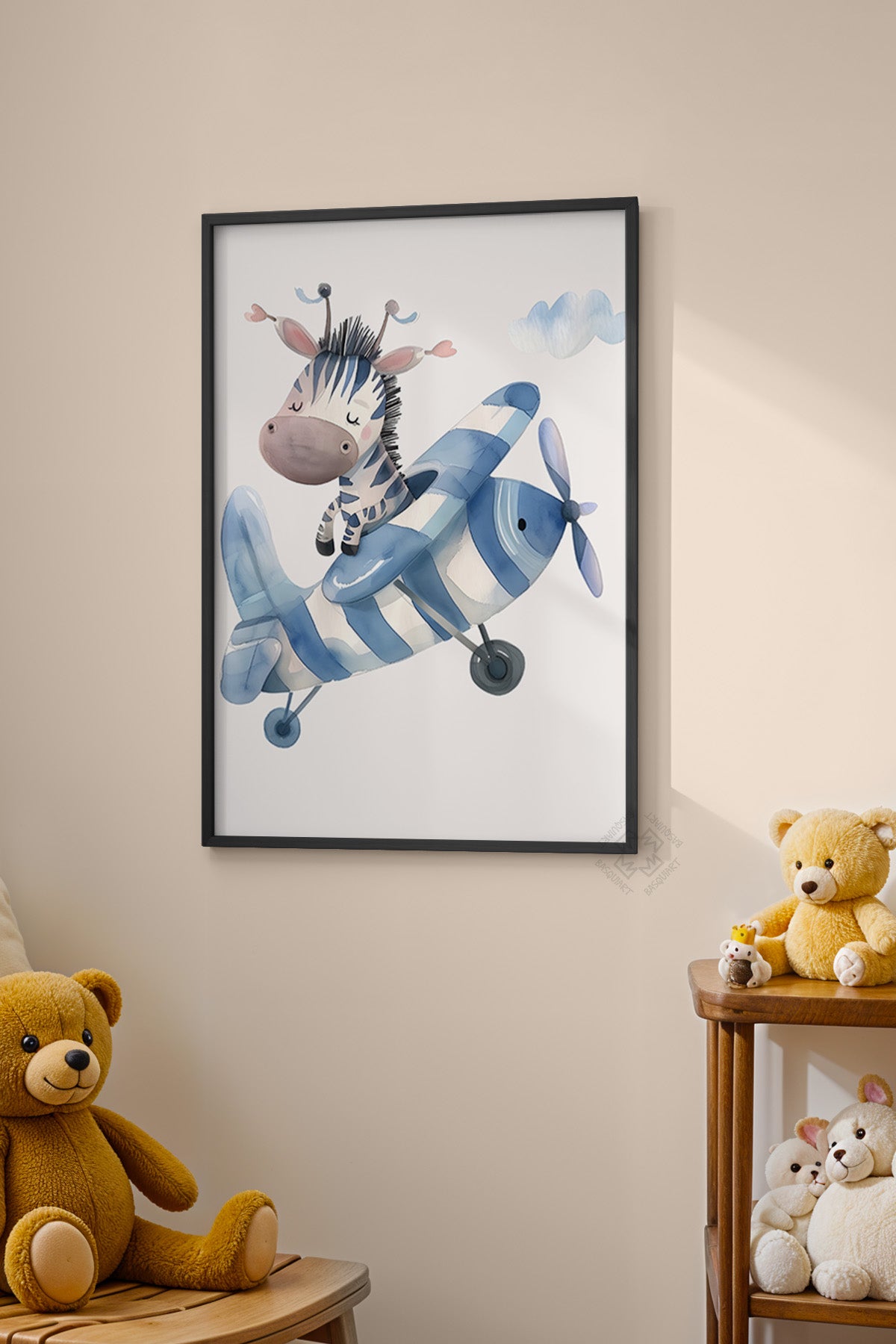 Çocuk Odası, Bebek Odası Siyah Çerçeveli Poster, Tablo No:40