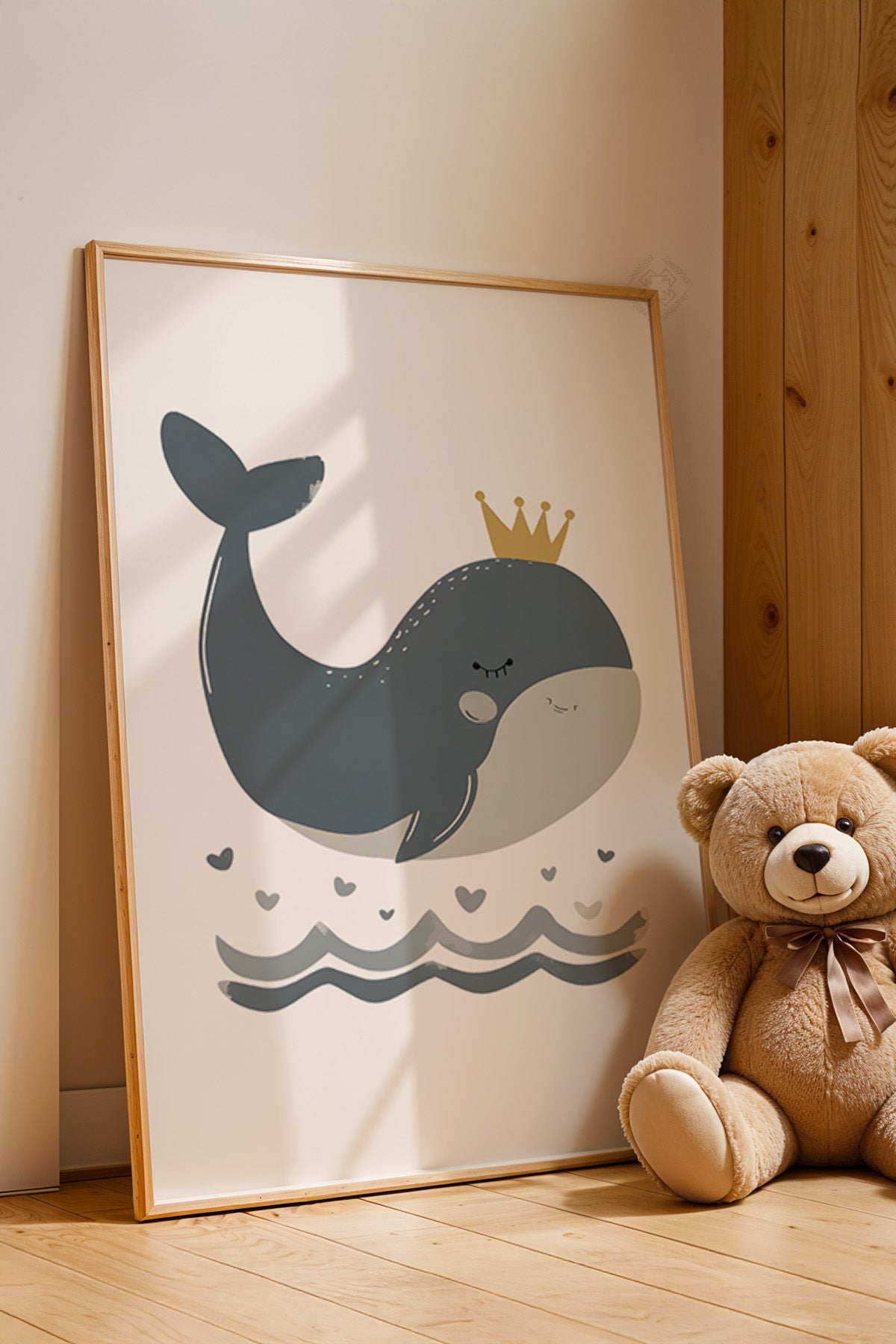 Çocuk Odası, Bebek Odası Ahşap Çerçeveli Poster, Tablo No:51