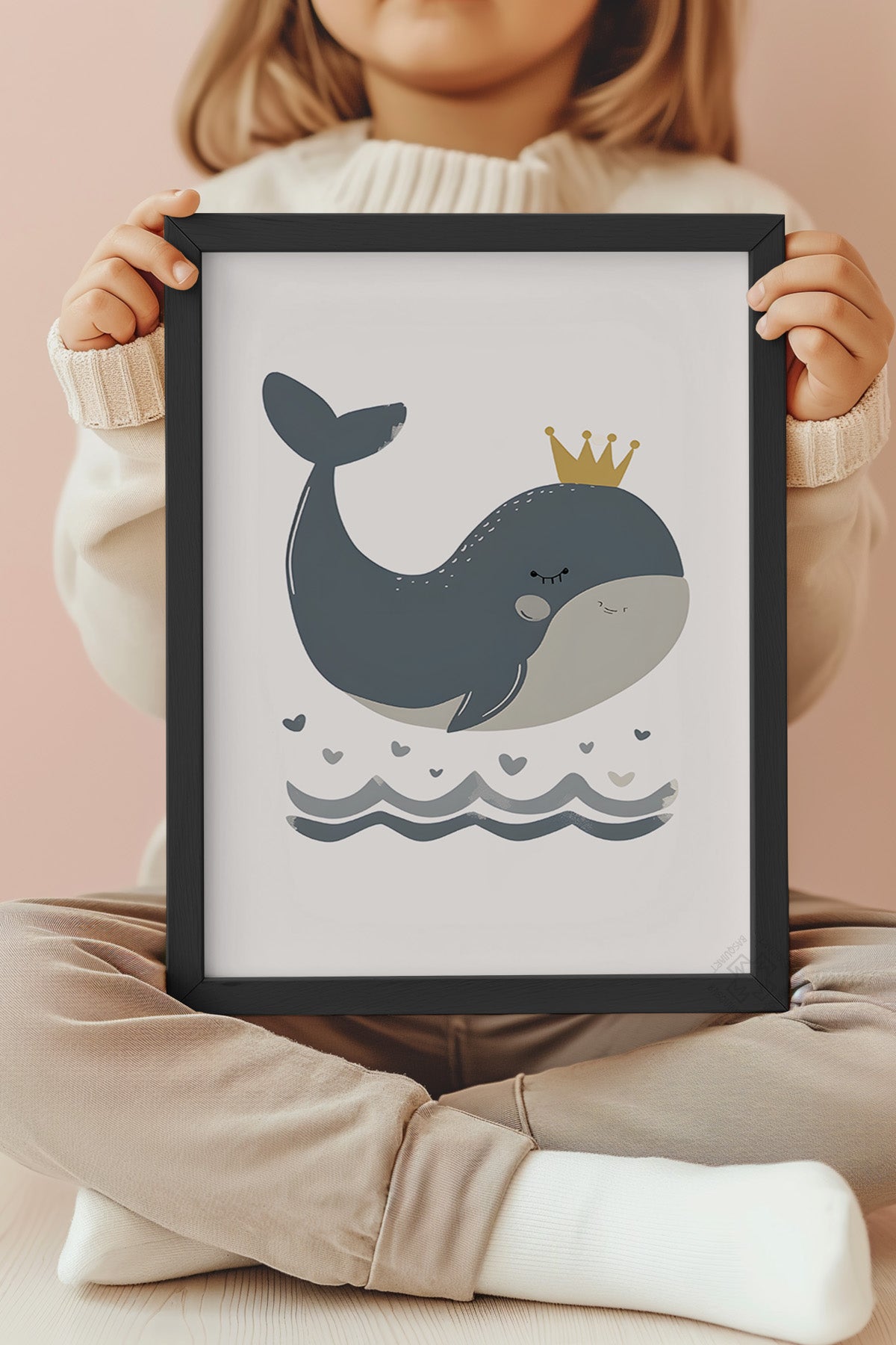 Çocuk Odası, Bebek Odası Siyah Çerçeveli Poster, Tablo No:51