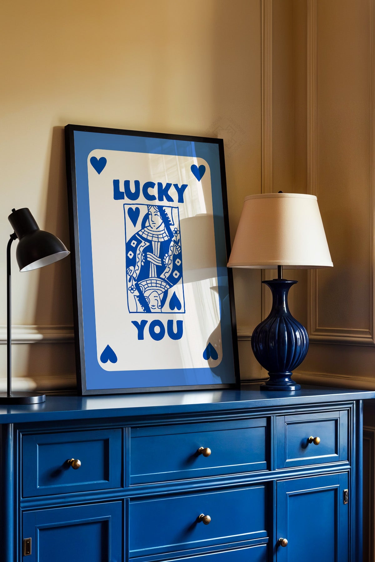 Lucky You Serisi Siyah Çerçeveli Poster, Tablo Duvar Dekoru No:23