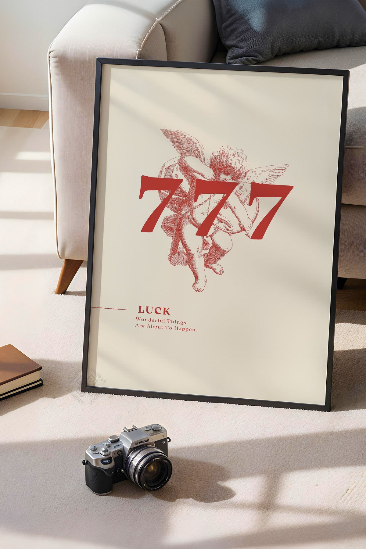 Lucky You Serisi Siyah Çerçeveli Poster, Tablo Duvar Dekoru No:66