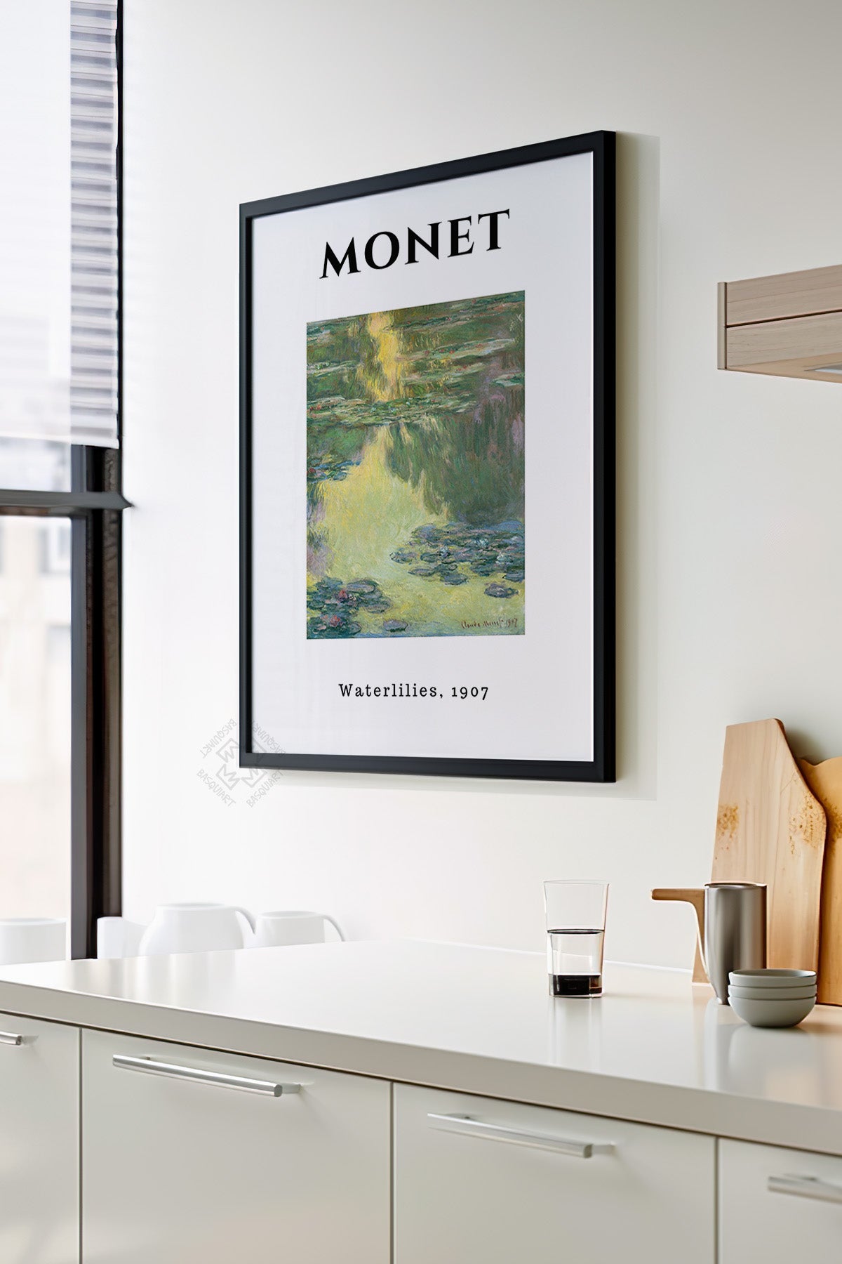 Claude Monet Serisi Siyah Çerçeveli Poster, Tablo Duvar Dekoru No:12