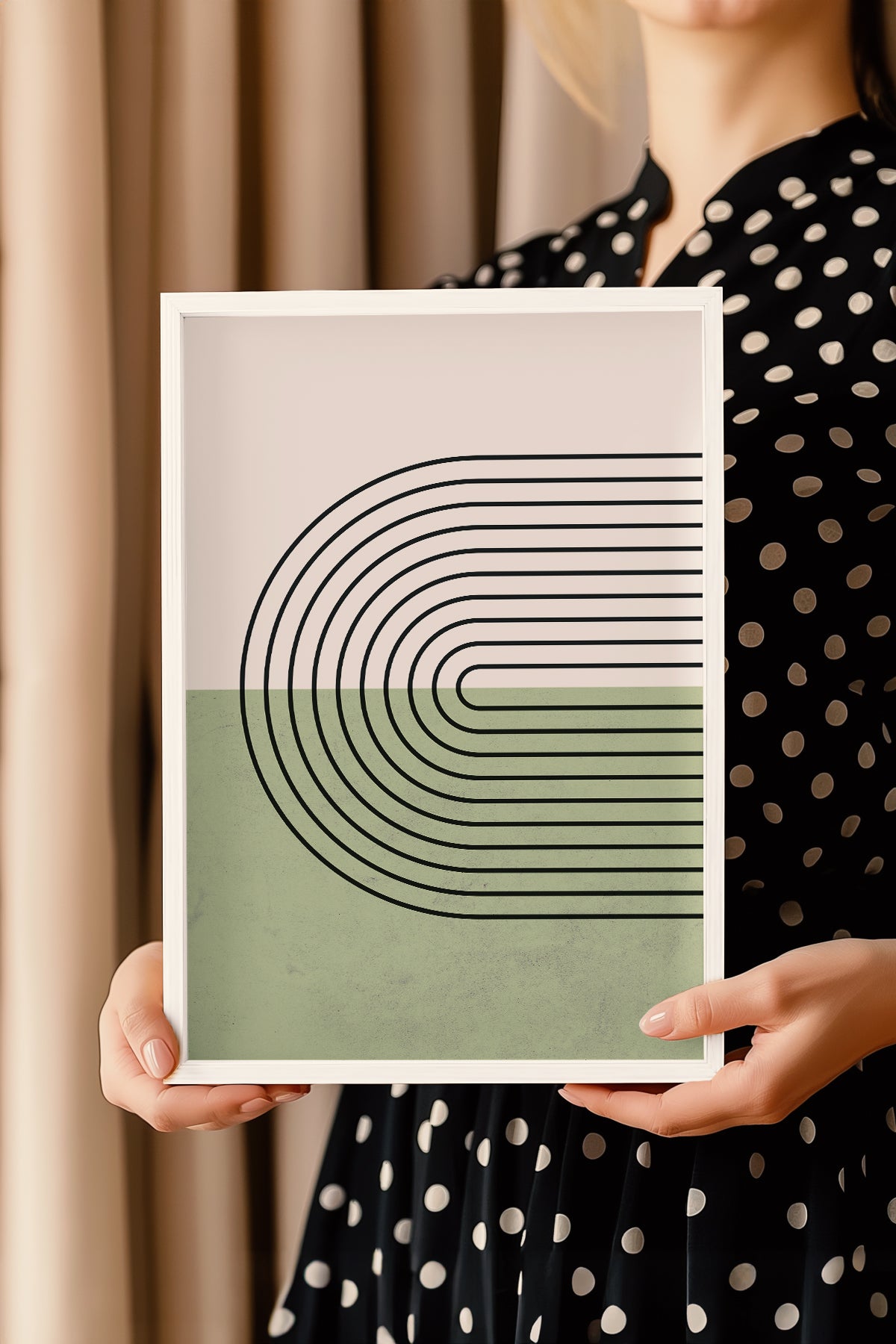 Bohemian Serisi Beyaz Çerçeveli Poster, Tablo No:49