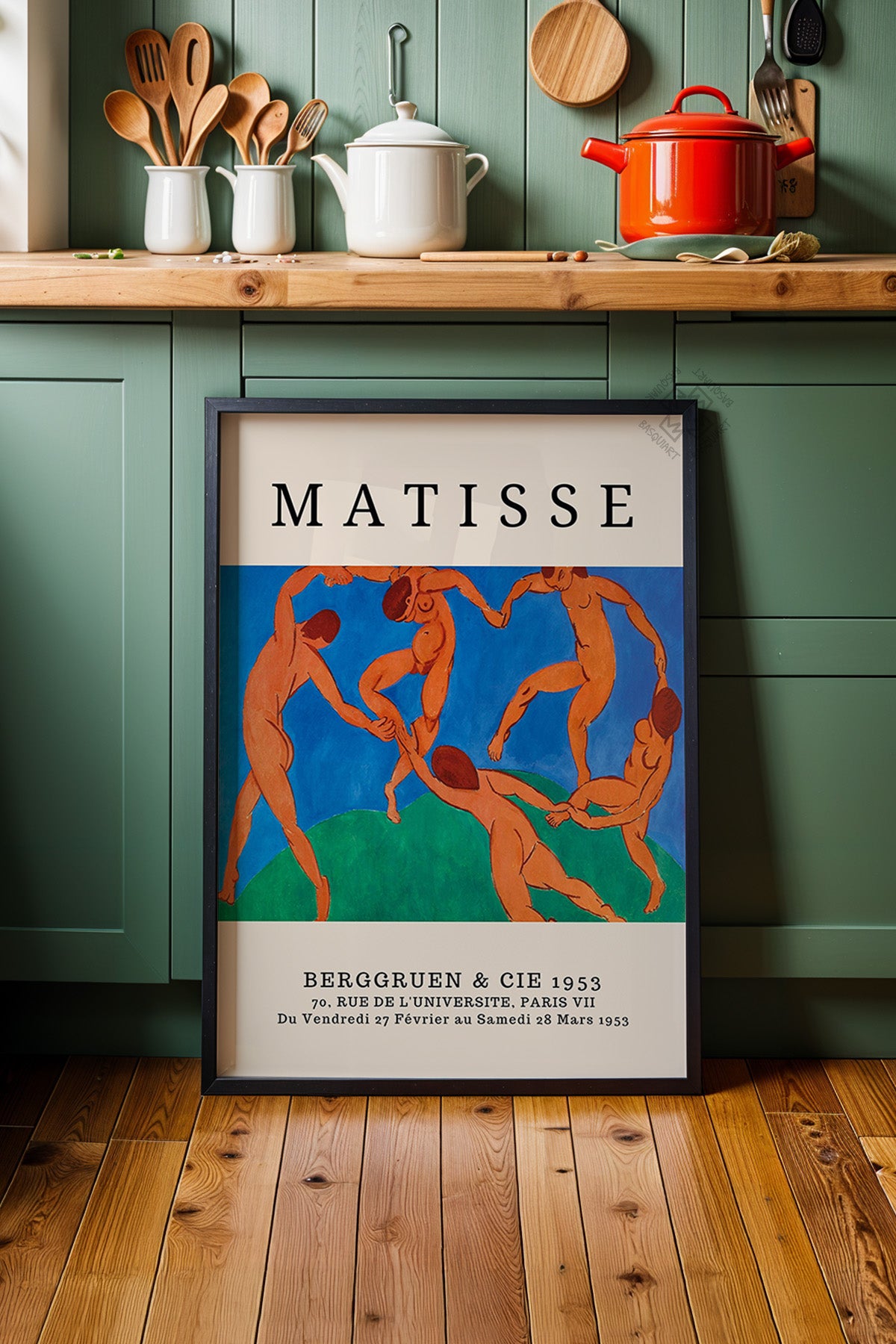 Henri Matisse Serisi Siyah Çerçeveli Poster, Tablo Duvar Dekoru No:8
