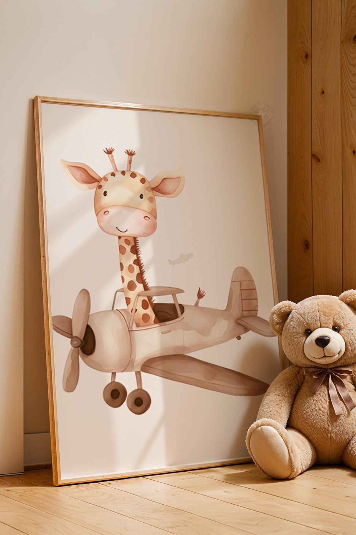 Çocuk Odası, Bebek Odası Ahşap Çerçeveli Poster, Tablo No:47