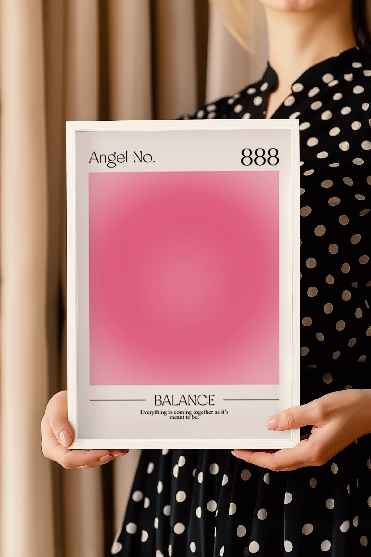 Aura Serisi Beyaz Çerçeveli Poster, Tablo No:12