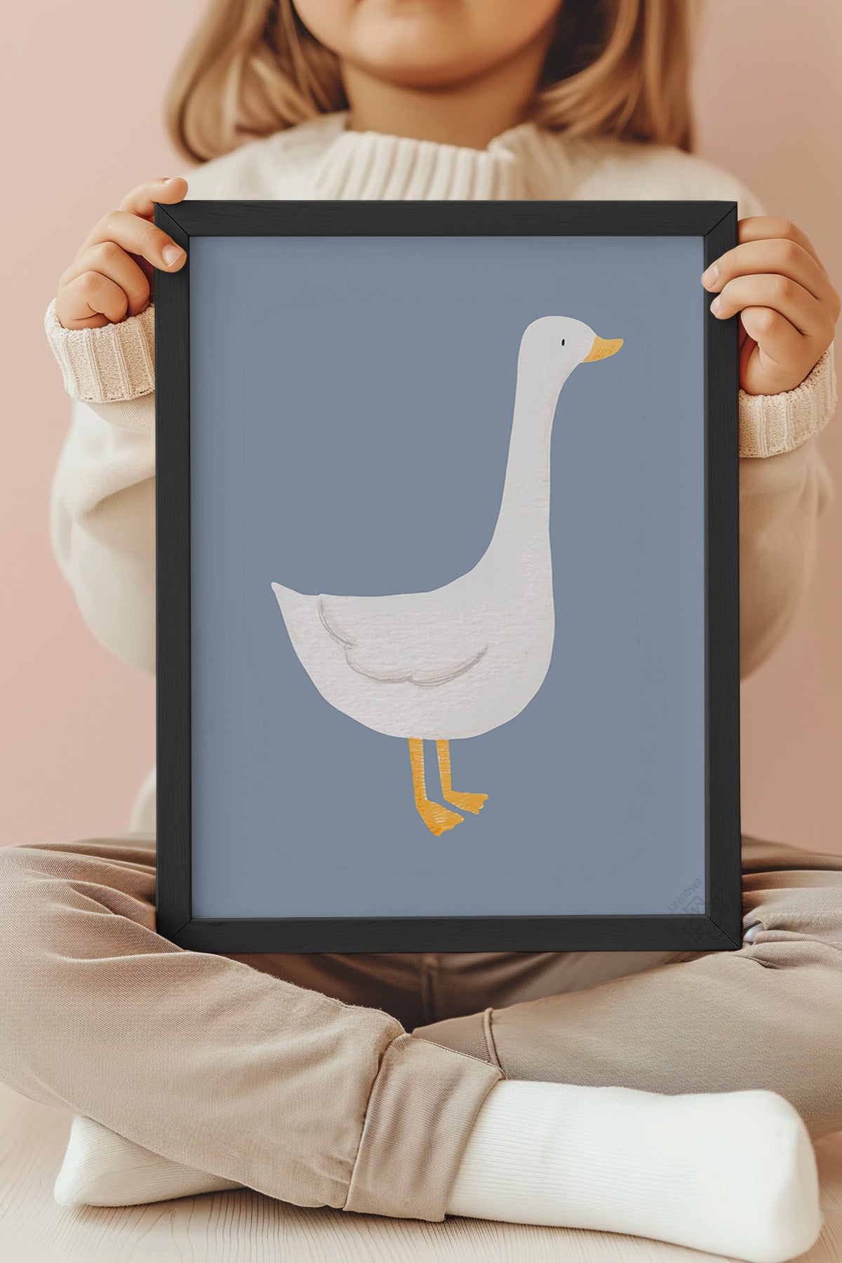 Çocuk Odası, Bebek Odası Siyah Çerçeveli Poster, Tablo No:68