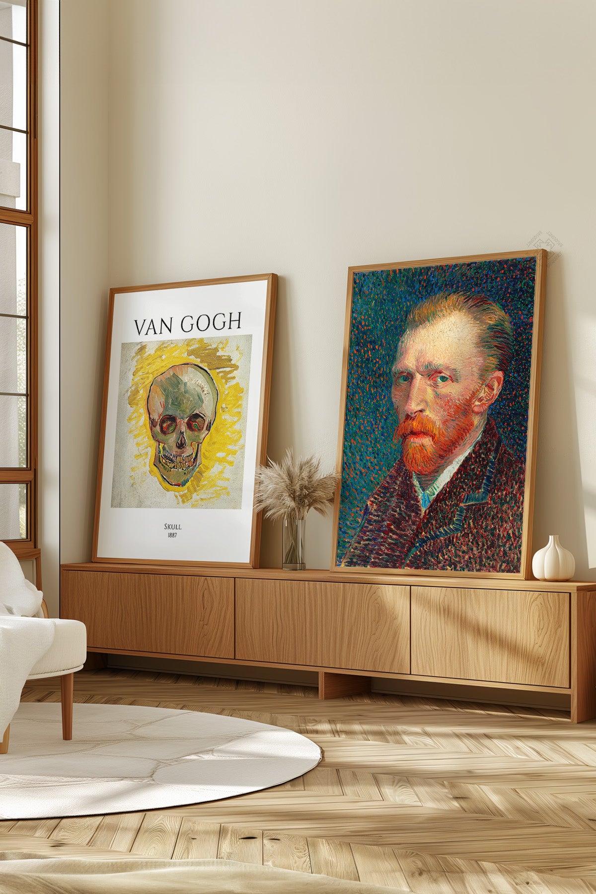 Van Gogh 2'li Ahşap Çerçeveli Poster, Tablo Seti No:38
