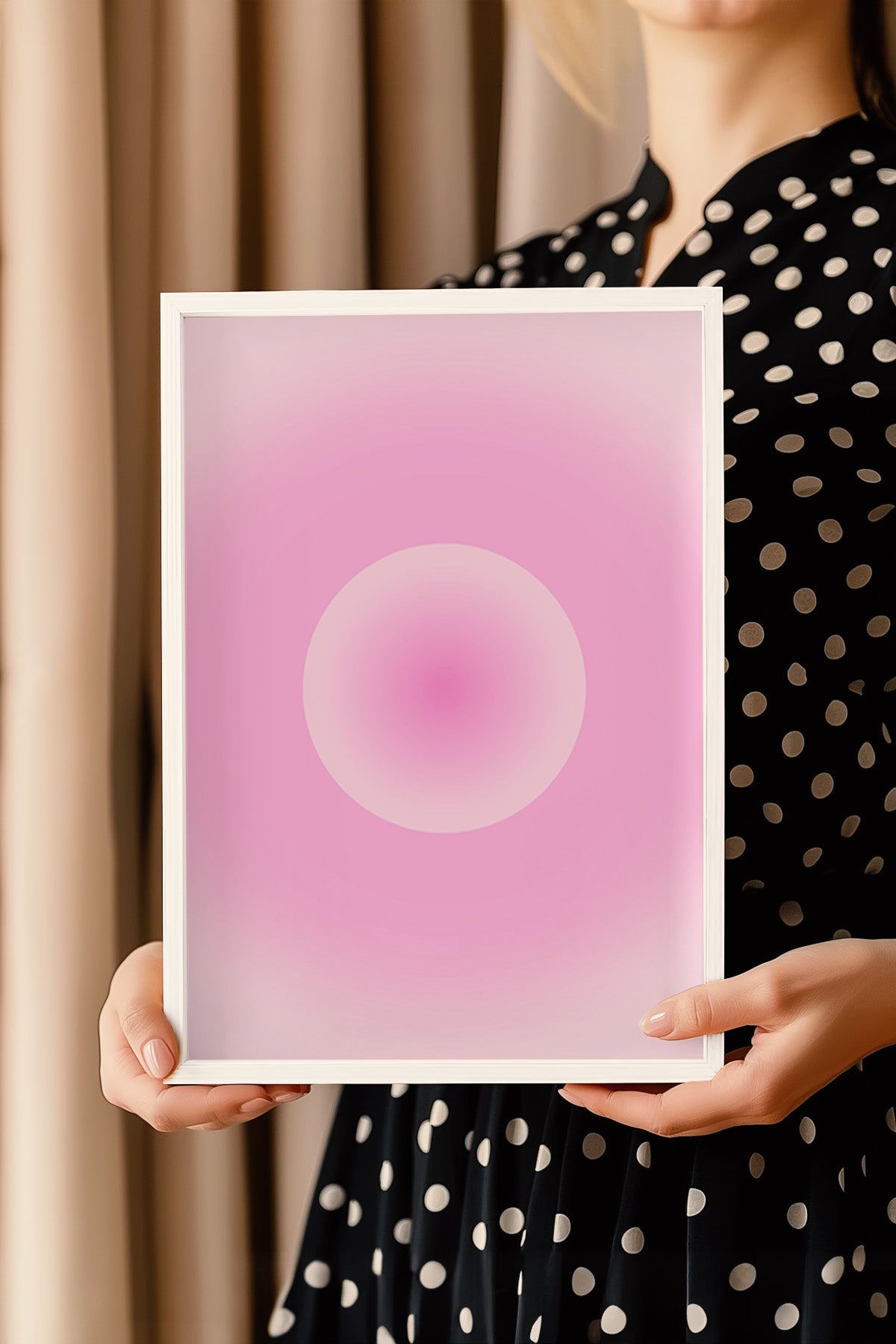 Aura Serisi Beyaz Çerçeveli Poster, Tablo No:98