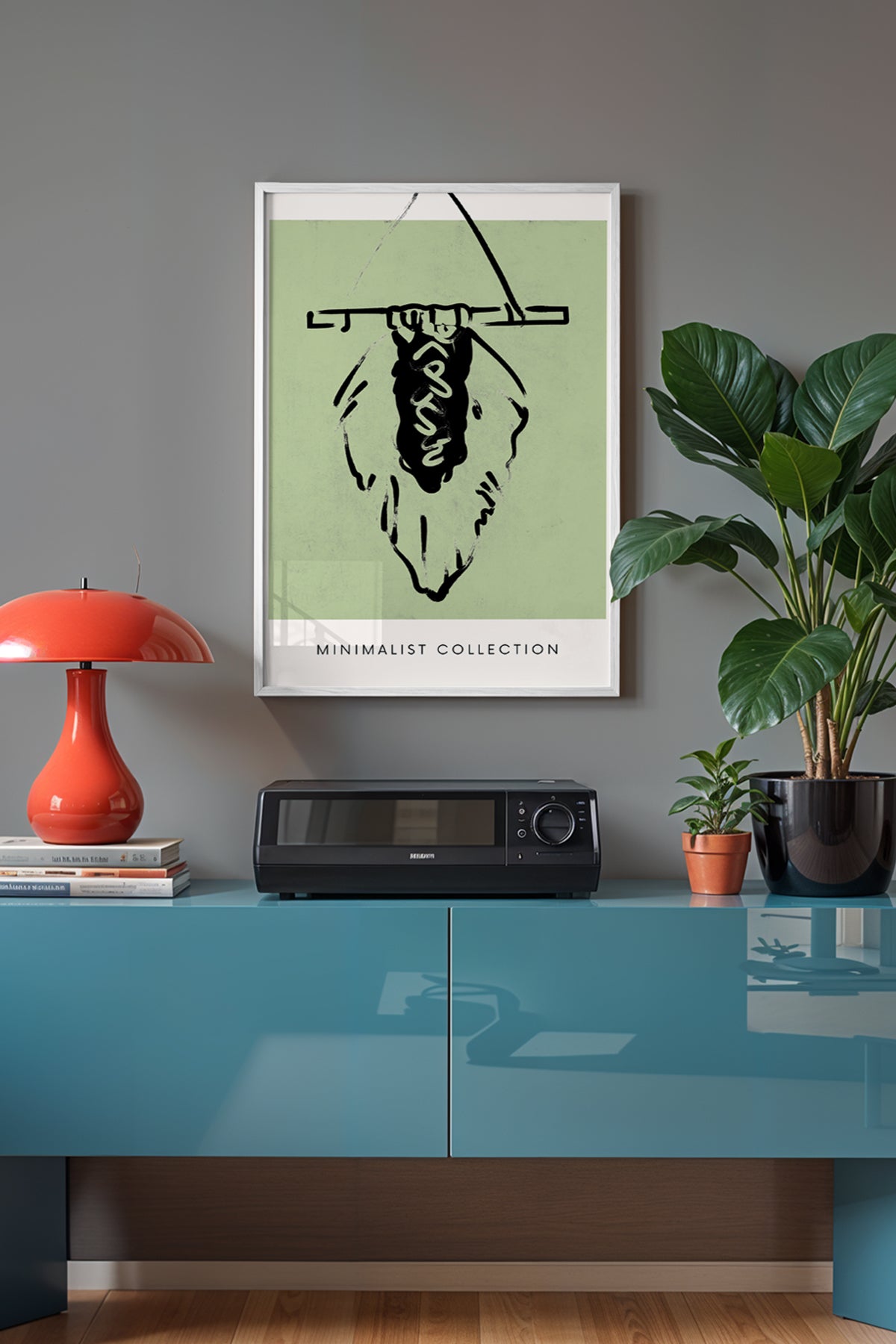 Bohemian Serisi Beyaz Çerçeveli Poster, Tablo No:57