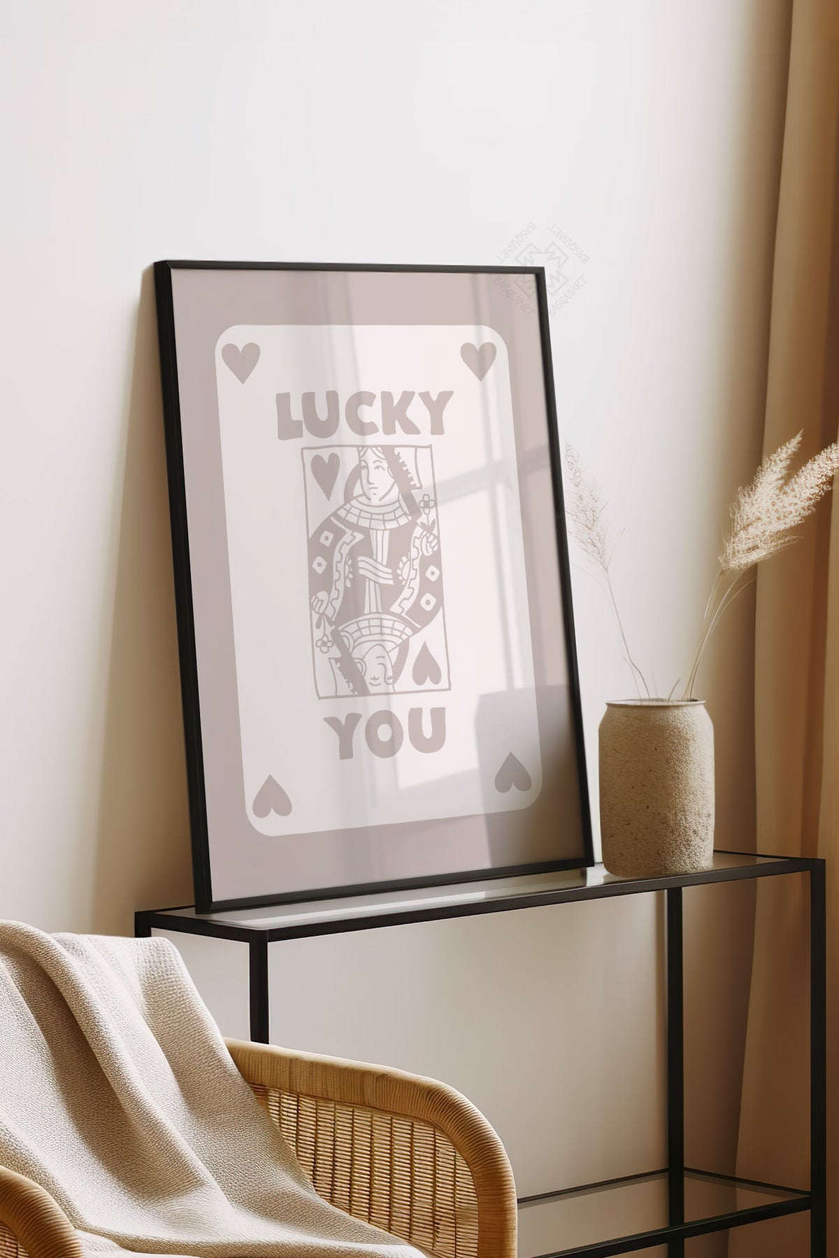 Lucky You Serisi Siyah Çerçeveli Poster, Tablo Duvar Dekoru No:4