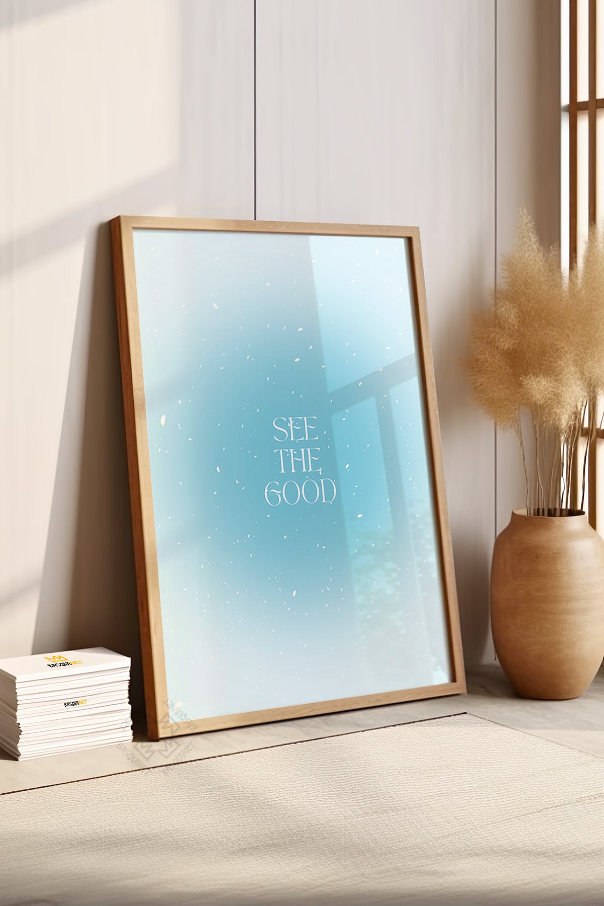 Aura Serisi Ahşap Çerçeveli Poster, Tablo No:103