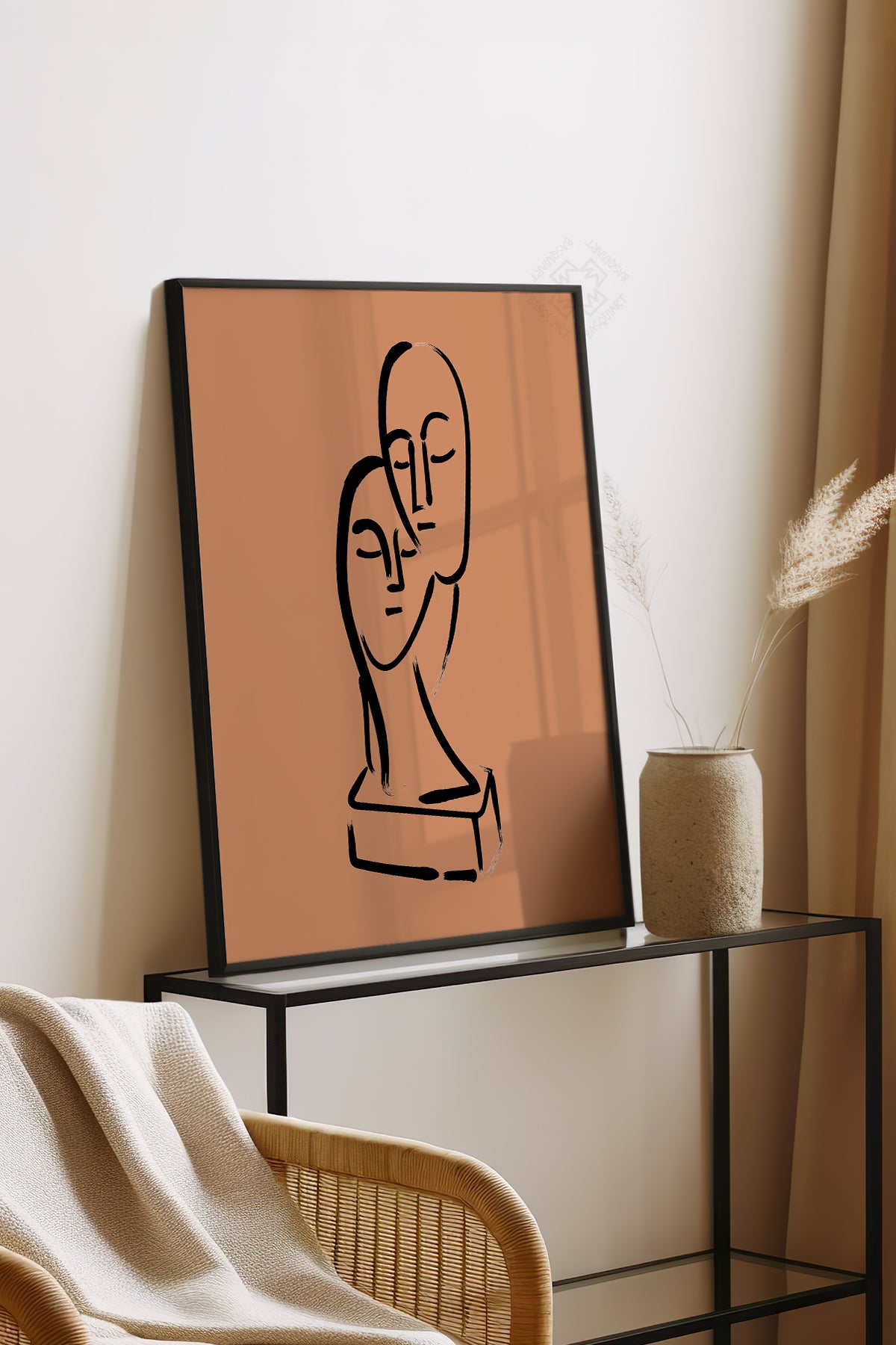 Bohemian Serisi Siyah Çerçeveli Poster, Tablo No:104