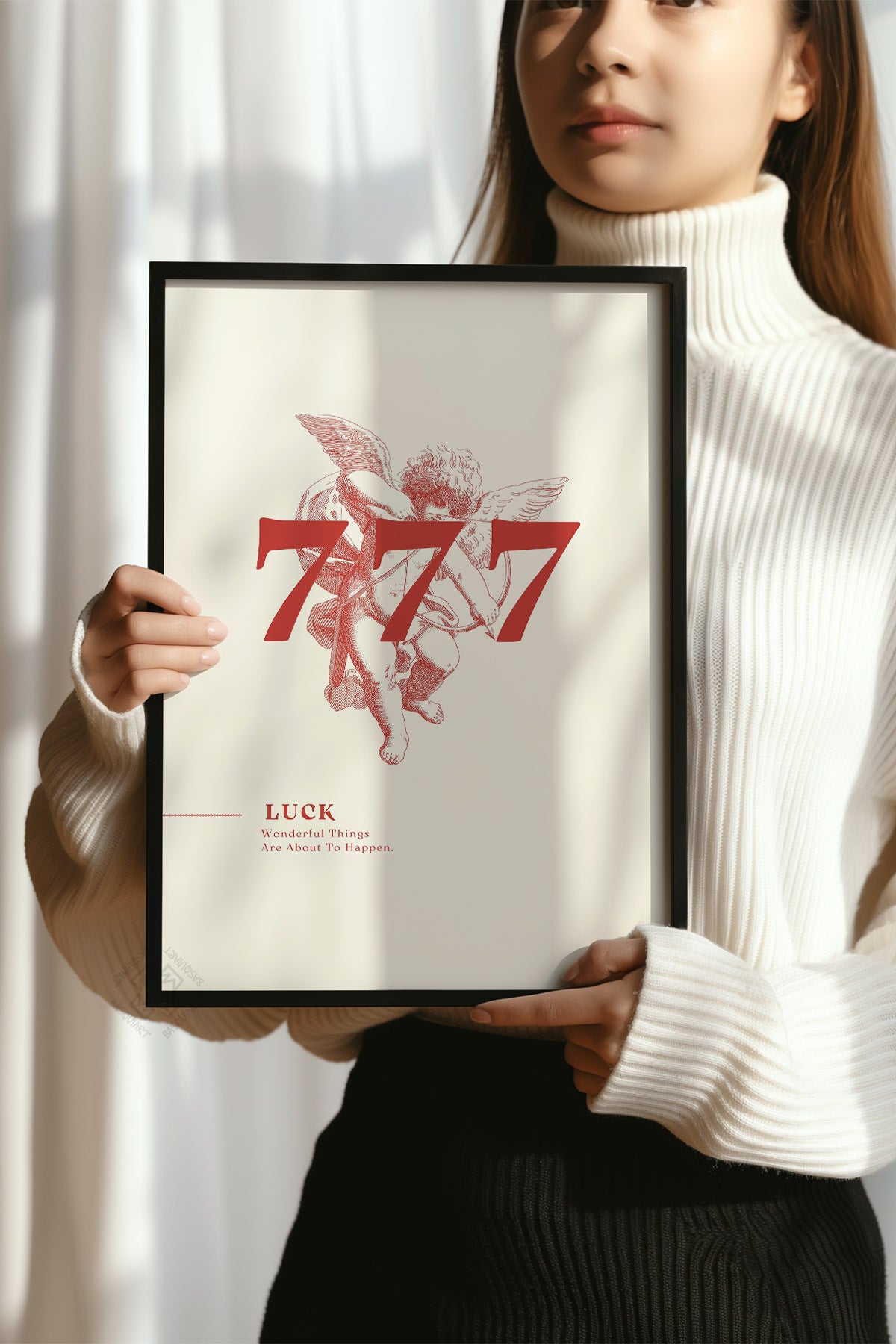 Lucky You Serisi Siyah Çerçeveli Poster, Tablo Duvar Dekoru No:66