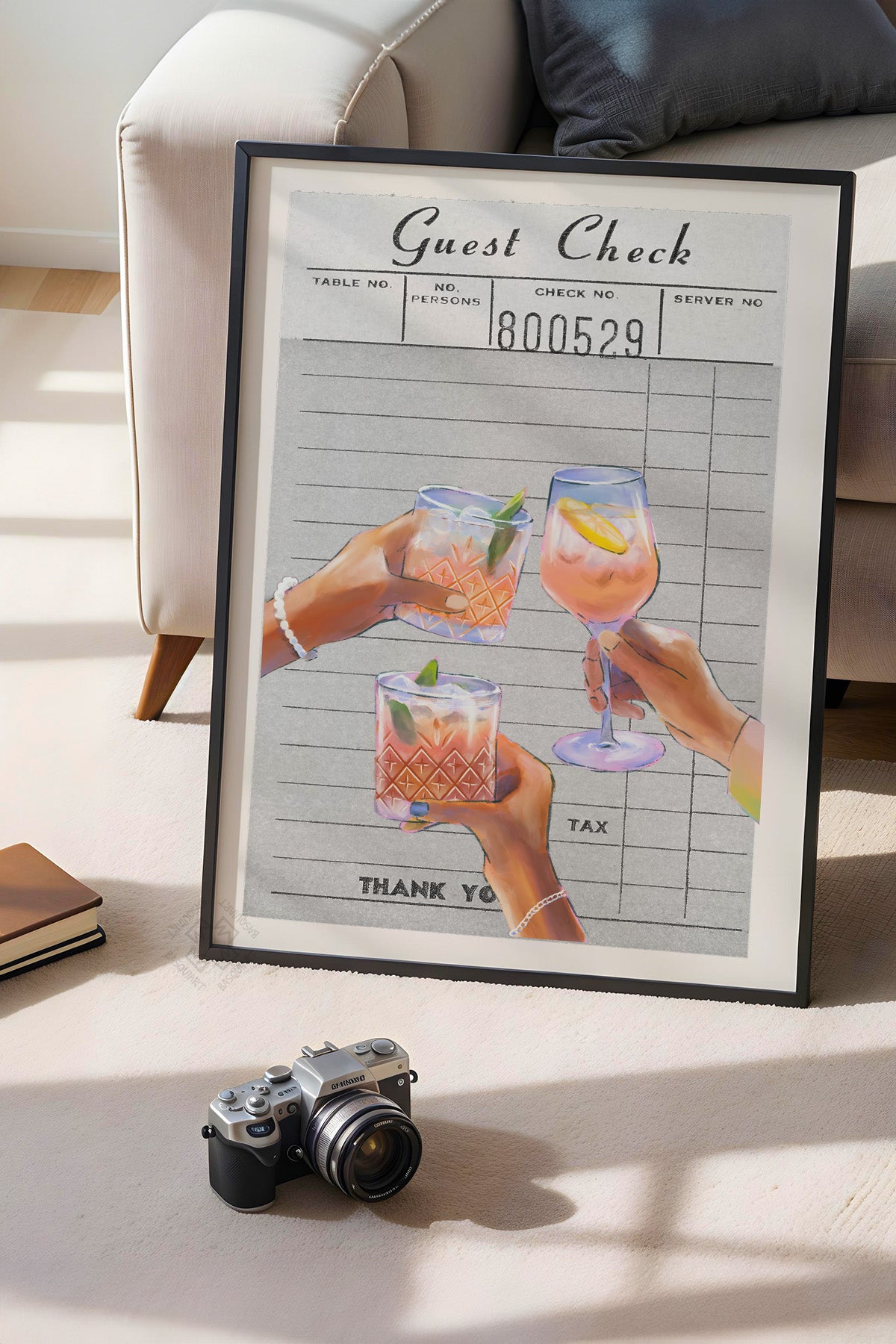 Lucky You Serisi Siyah Çerçeveli Poster, Tablo Duvar Dekoru No:113