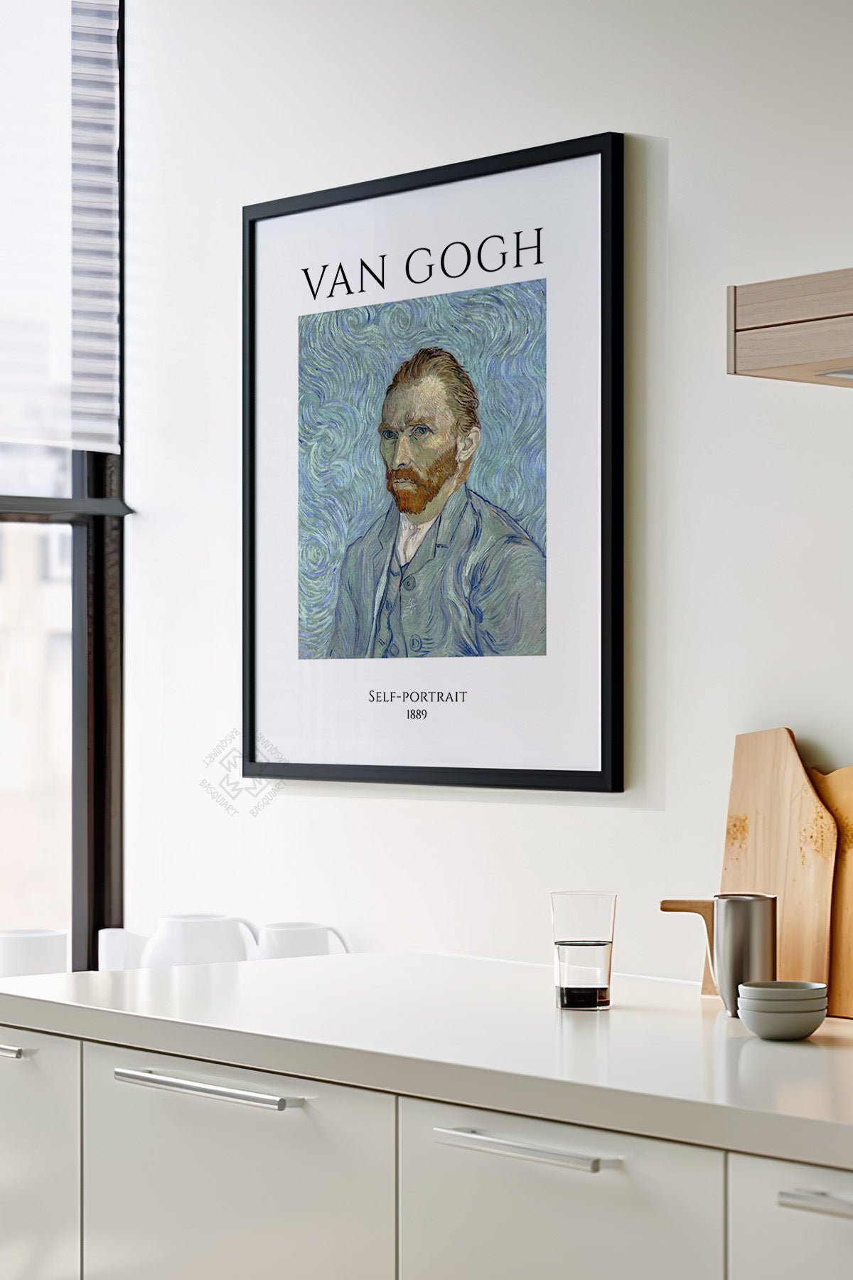 Vincent Van Gogh Serisi Siyah Çerçeveli Poster, Tablo Duvar Dekoru No:11