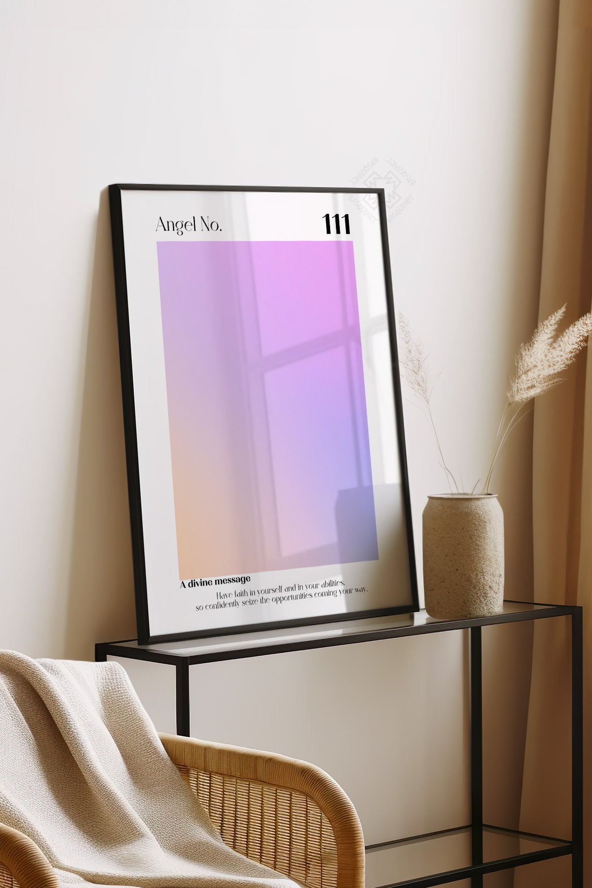 Aura Serisi Siyah Çerçeveli Poster, Tablo No:67