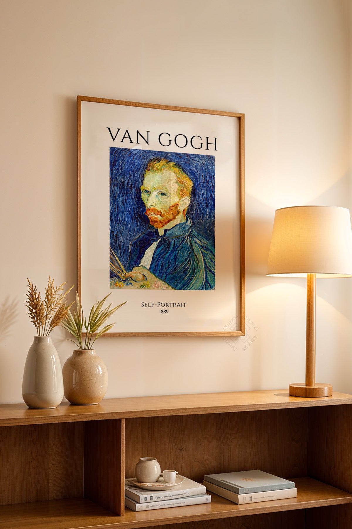 Vincent Van Gogh Serisi Ahşap Çerçeveli Poster, Tablo Duvar Dekoru No:27