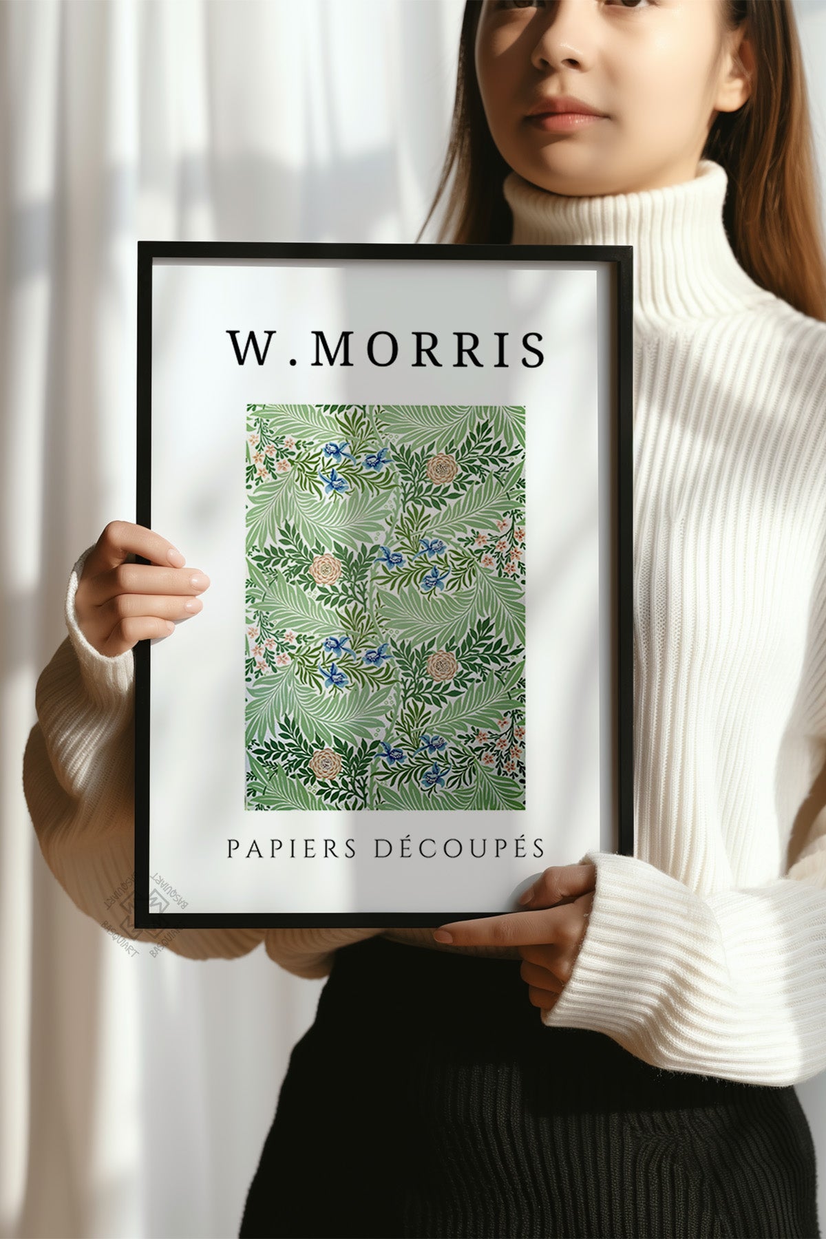 William Morris Serisi Siyah Çerçeveli Poster, Tablo Duvar Dekoru No:13