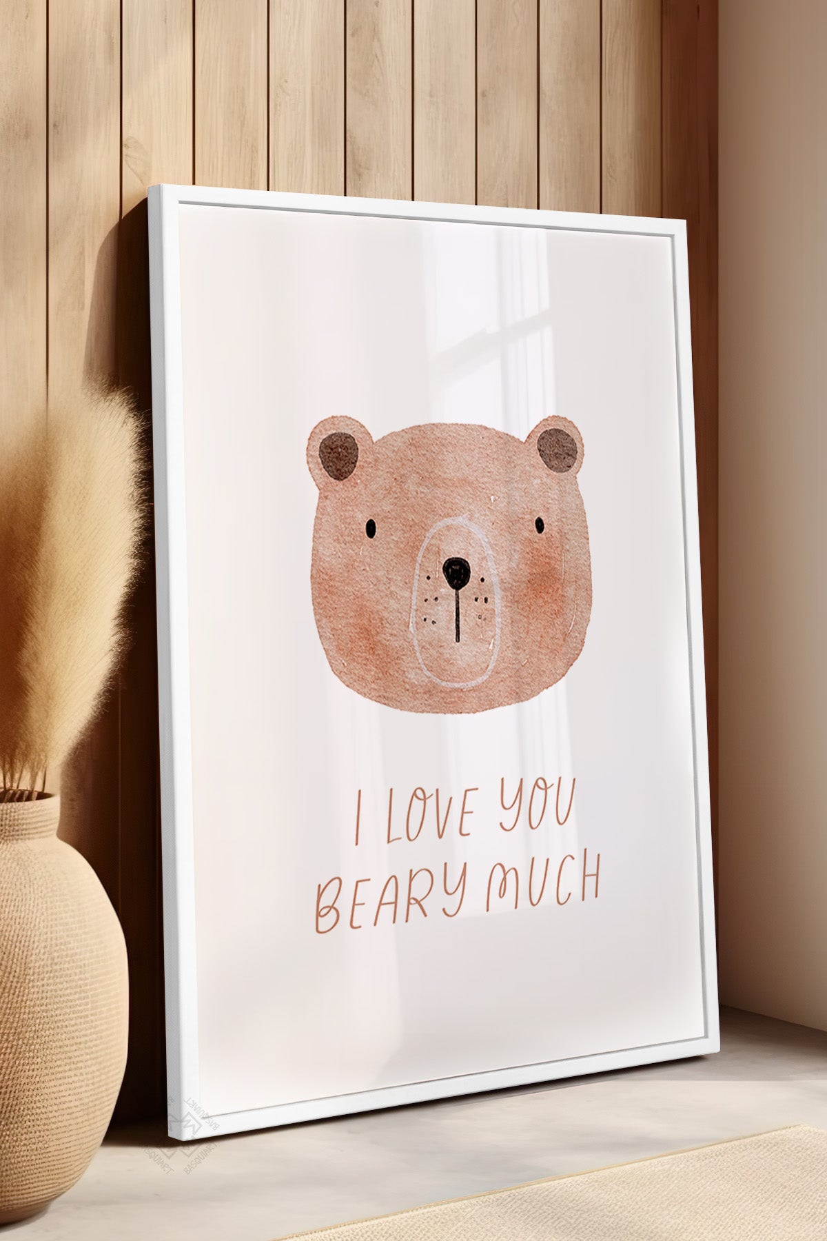 Çocuk Odası, Bebek Odası Beyaz Çerçeveli Poster, Tablo No:96
