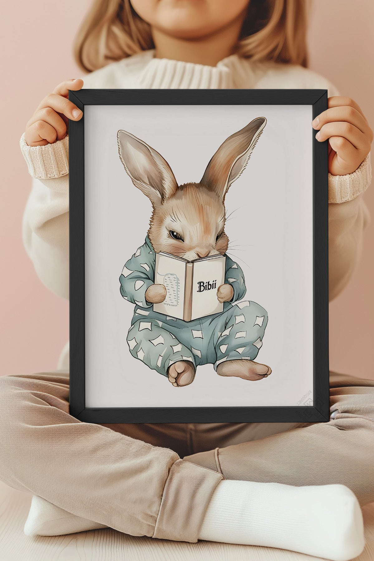 Çocuk Odası, Bebek Odası Siyah Çerçeveli Poster, Tablo No:78