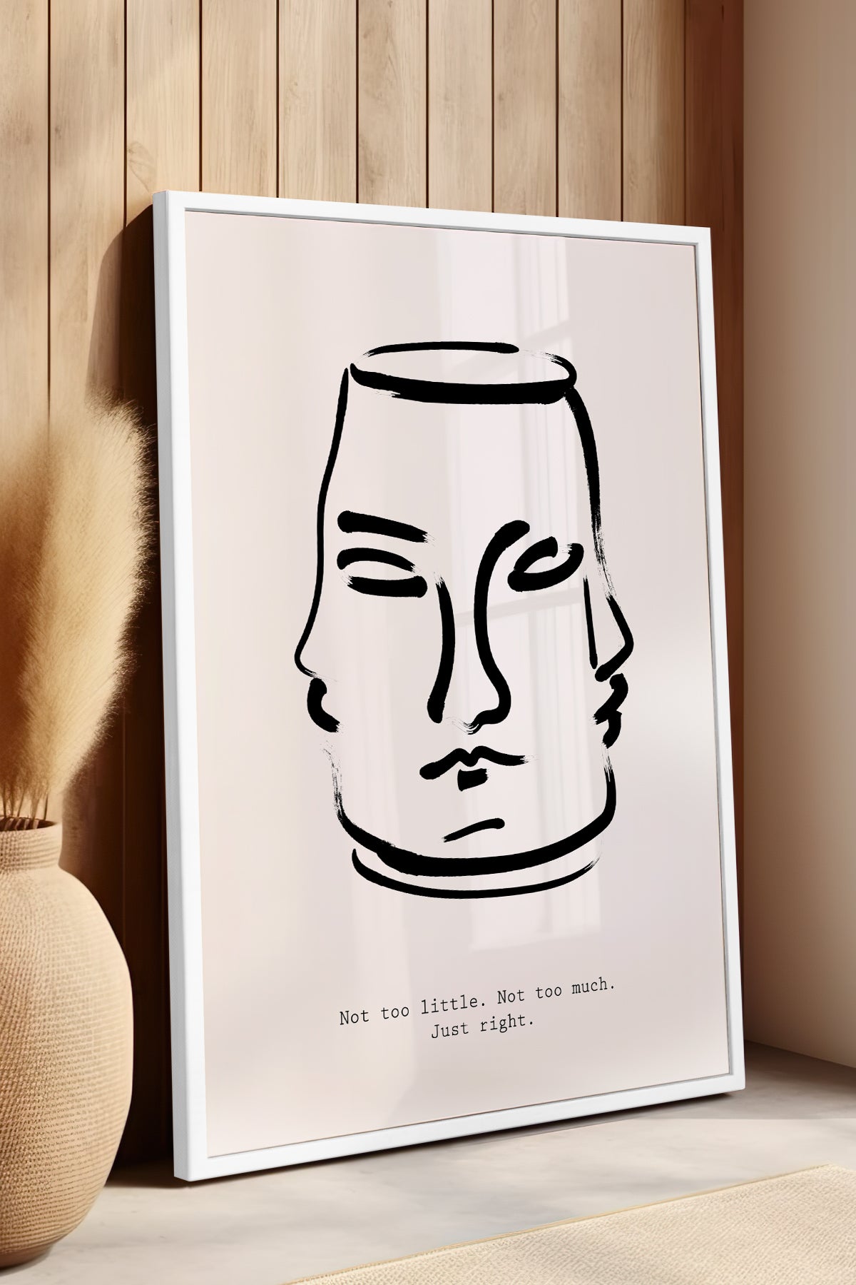 Bohemian Serisi Beyaz Çerçeveli Poster, Tablo No:72