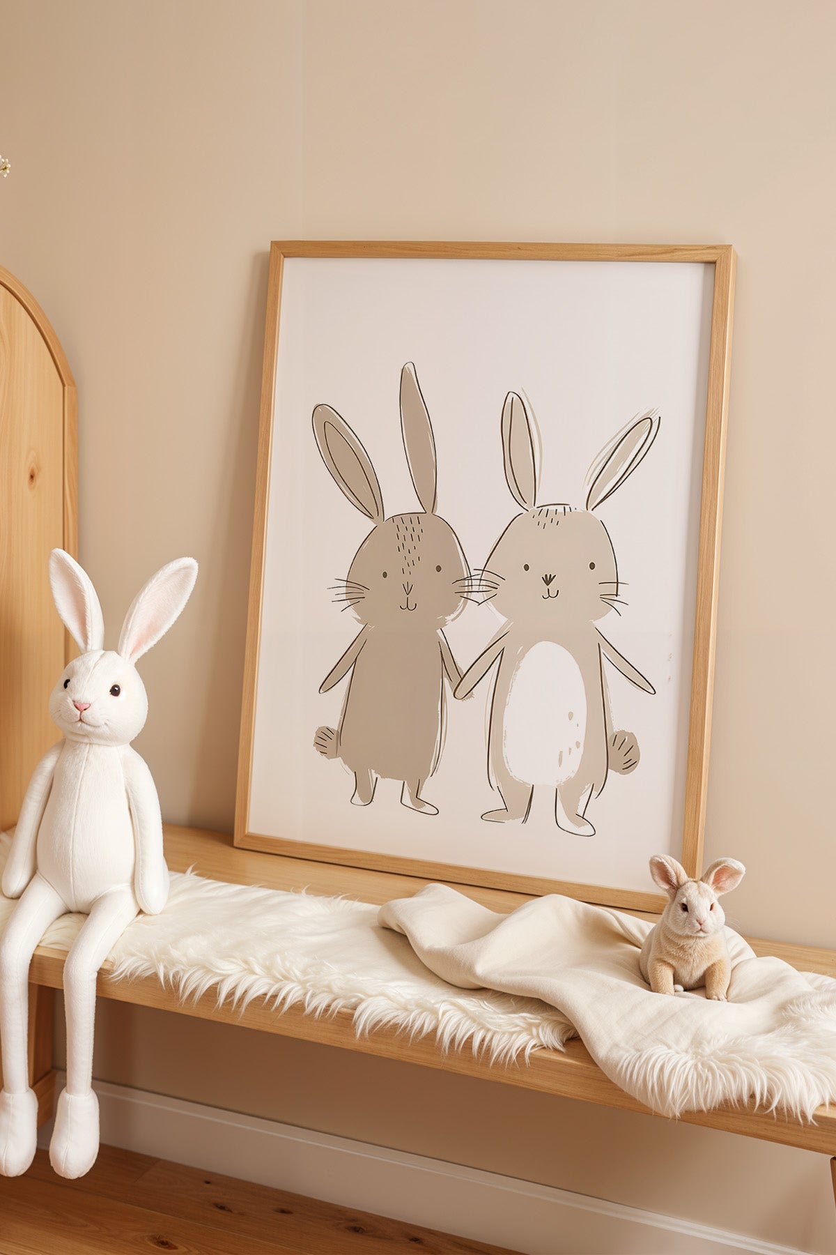 Çocuk Odası, Bebek Odası Ahşap Çerçeveli Poster, Tablo No:82
