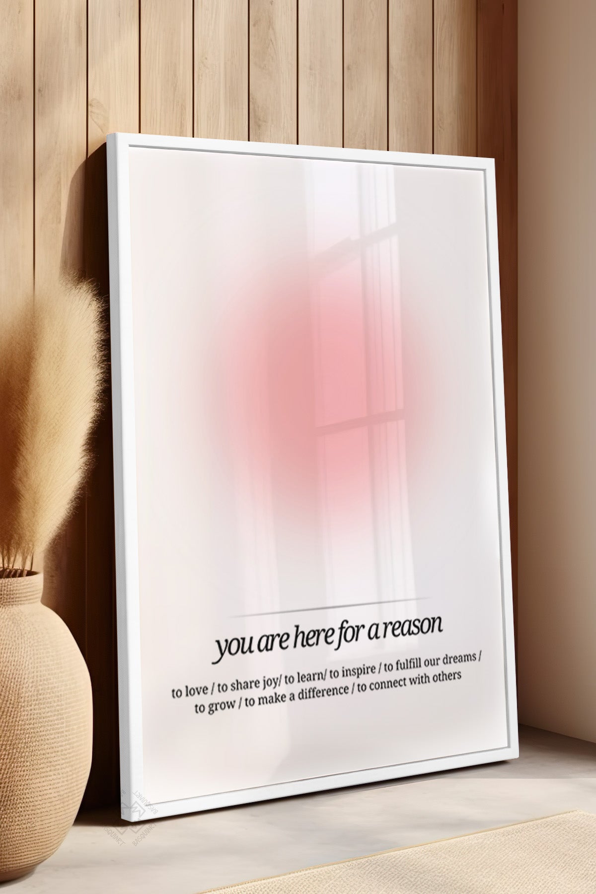 Aura Serisi Beyaz Çerçeveli Poster, Tablo No:94