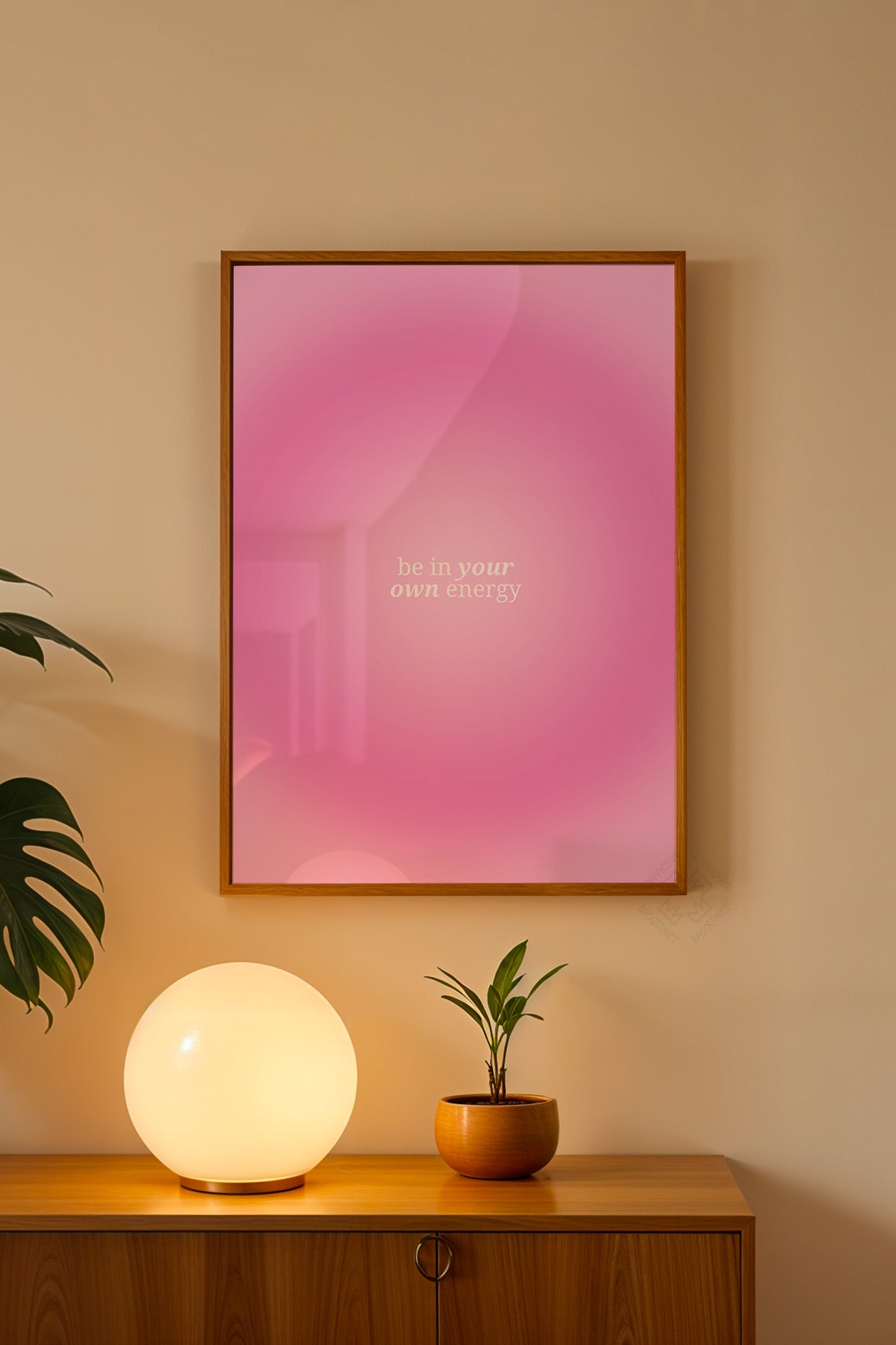 Aura Serisi Ahşap Çerçeveli Poster, Tablo No:106