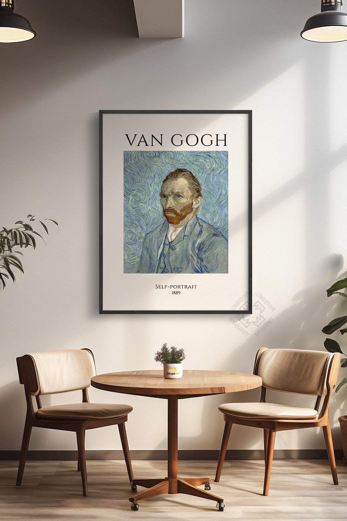 Vincent Van Gogh Serisi Siyah Çerçeveli Poster, Tablo Duvar Dekoru No:11