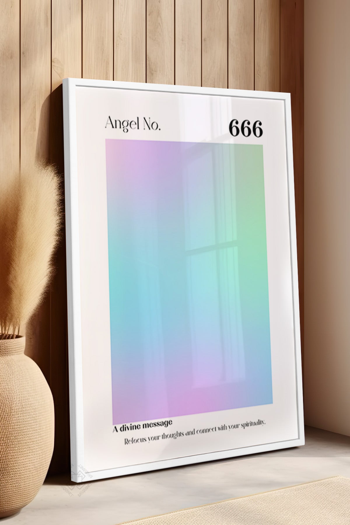 Aura Serisi Beyaz Çerçeveli Poster, Tablo No:72