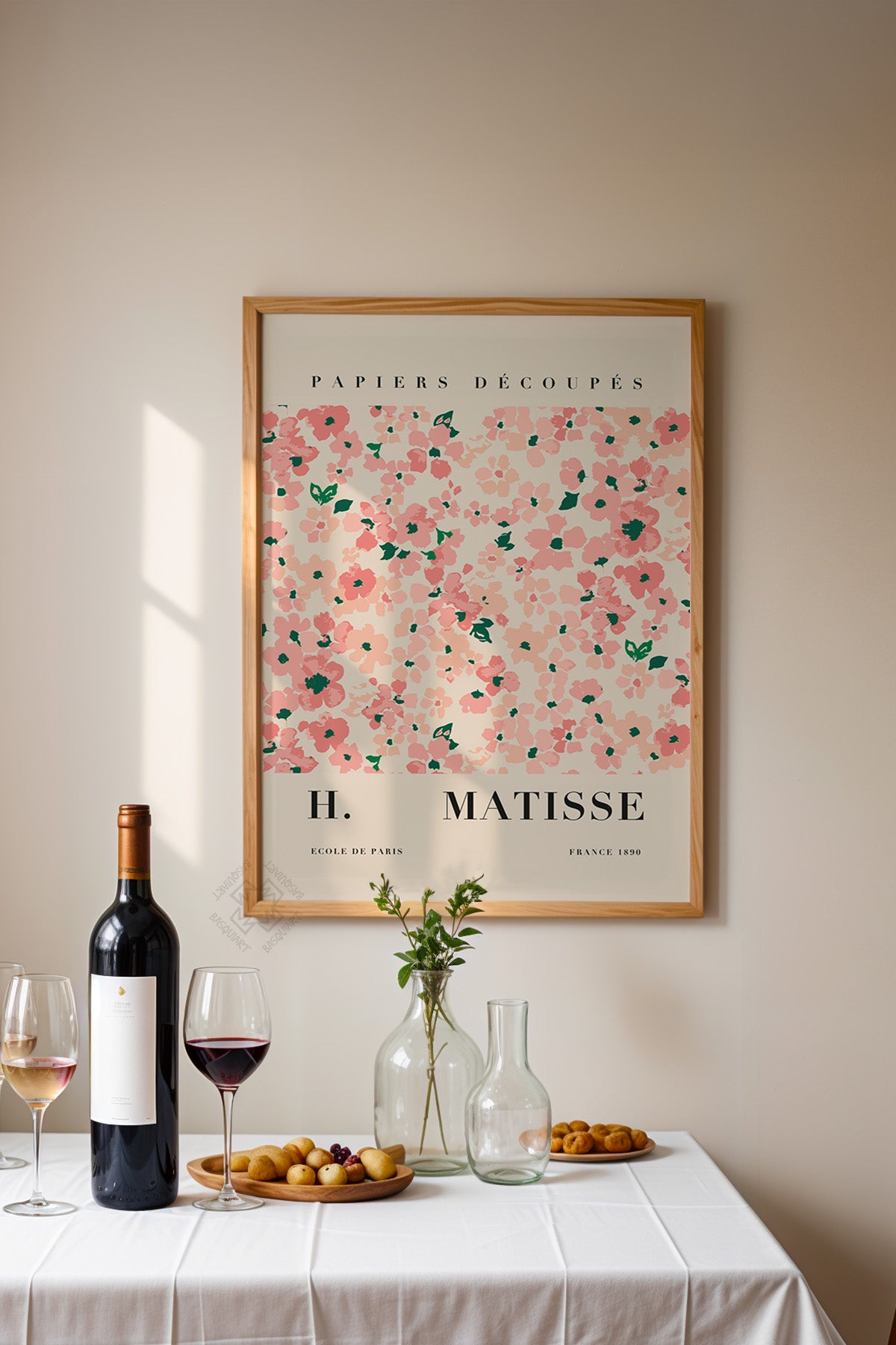 Henri Matisse Serisi Ahşap Çerçeveli Poster, Tablo Duvar Dekoru No:16