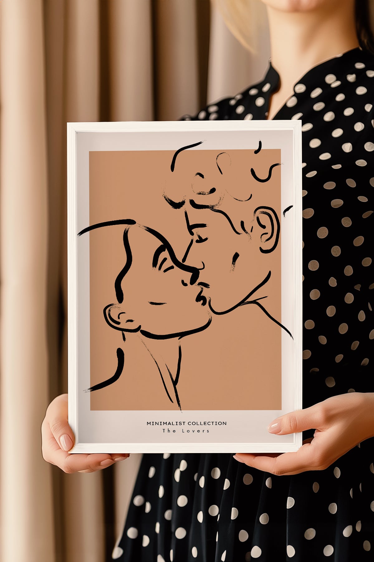 Bohemian Serisi Beyaz Çerçeveli Poster, Tablo No:105
