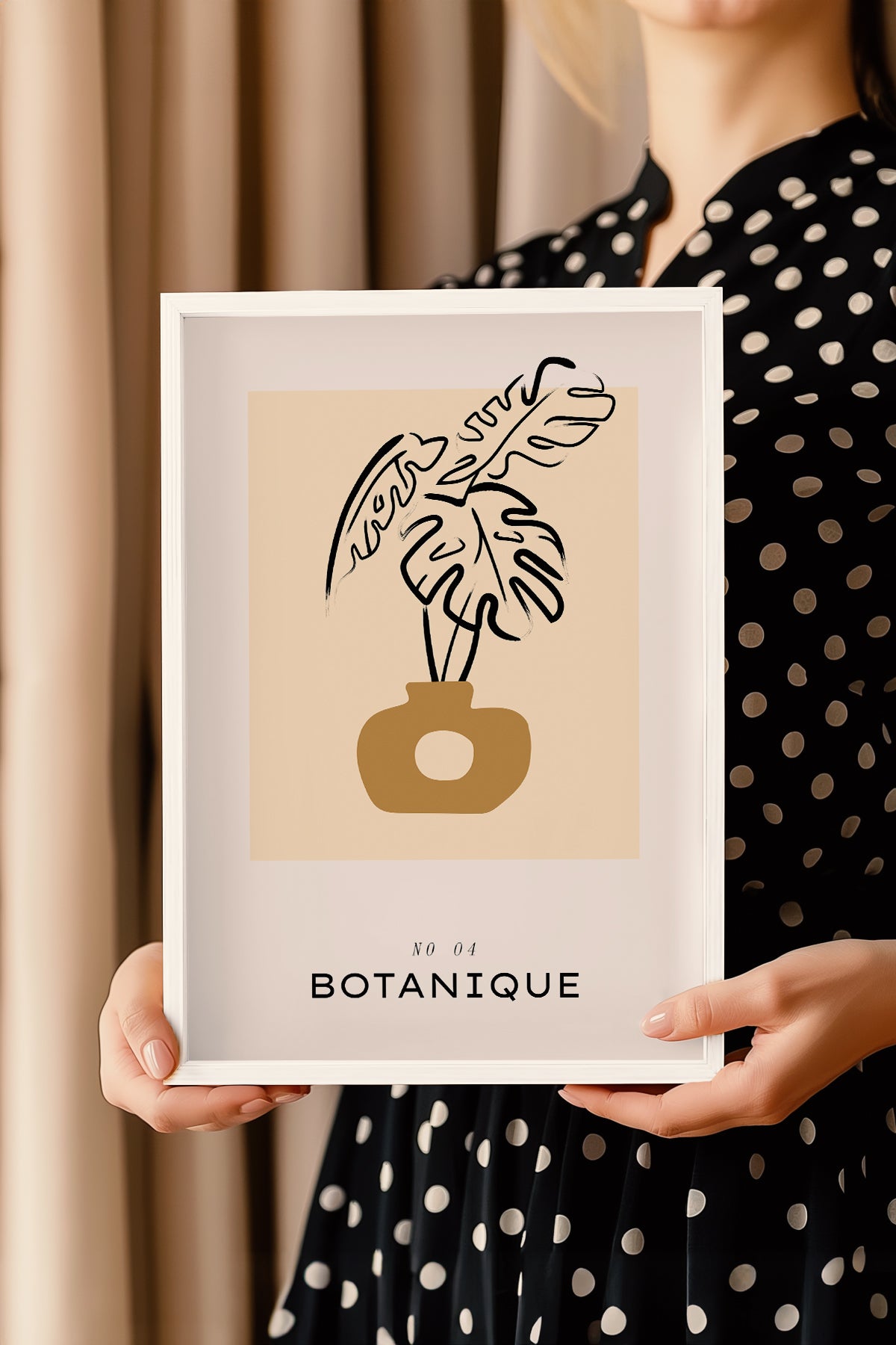 Bohemian Serisi Beyaz Çerçeveli Poster, Tablo No:122