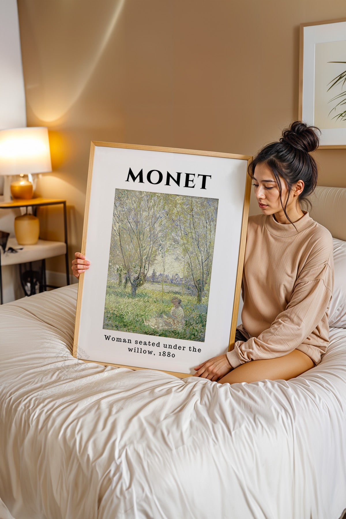 Claude Monet Serisi Ahşap Çerçeveli Poster, Tablo Duvar Dekoru No:1