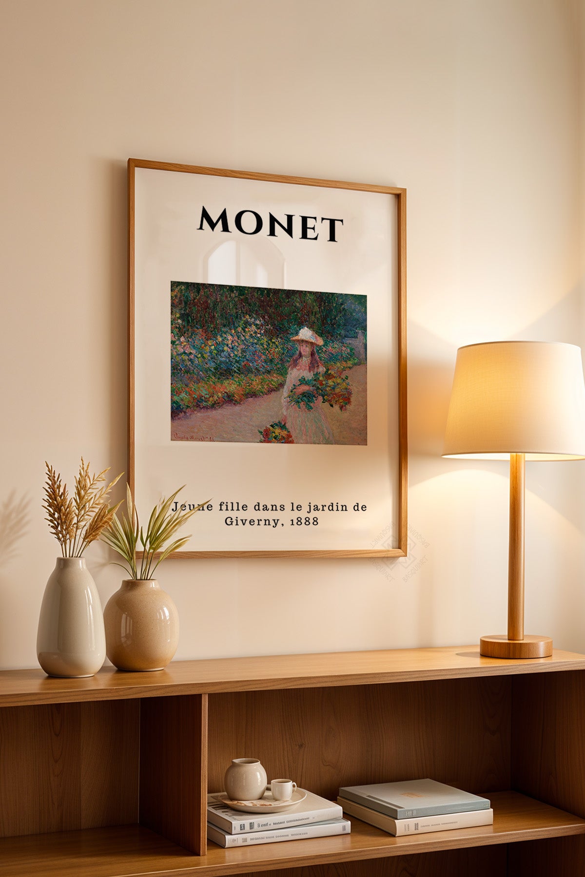 Claude Monet Serisi Ahşap Çerçeveli Poster, Tablo Duvar Dekoru No:2