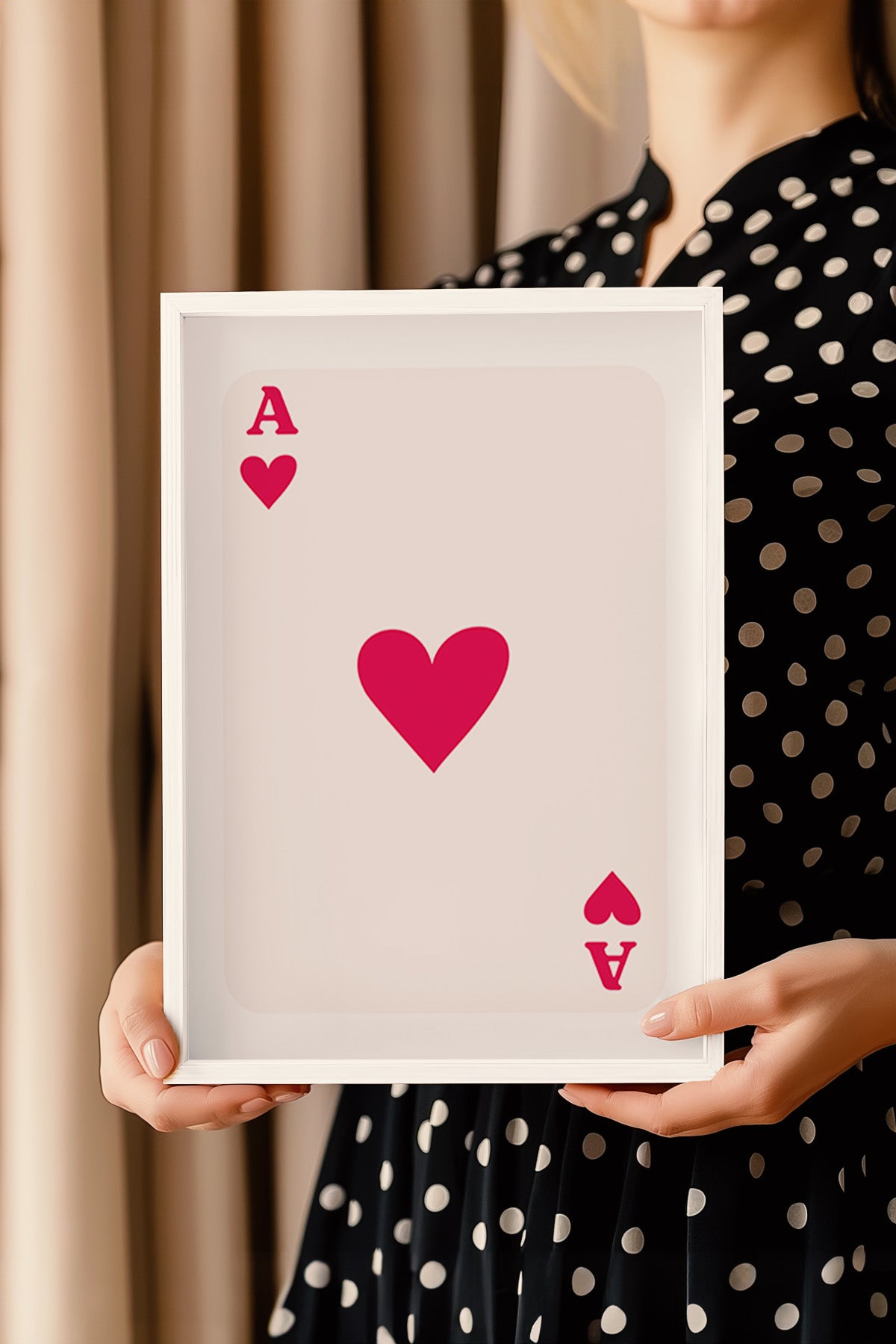 Lucky You Serisi Beyaz Çerçeveli Poster, Tablo Duvar Dekoru No:94