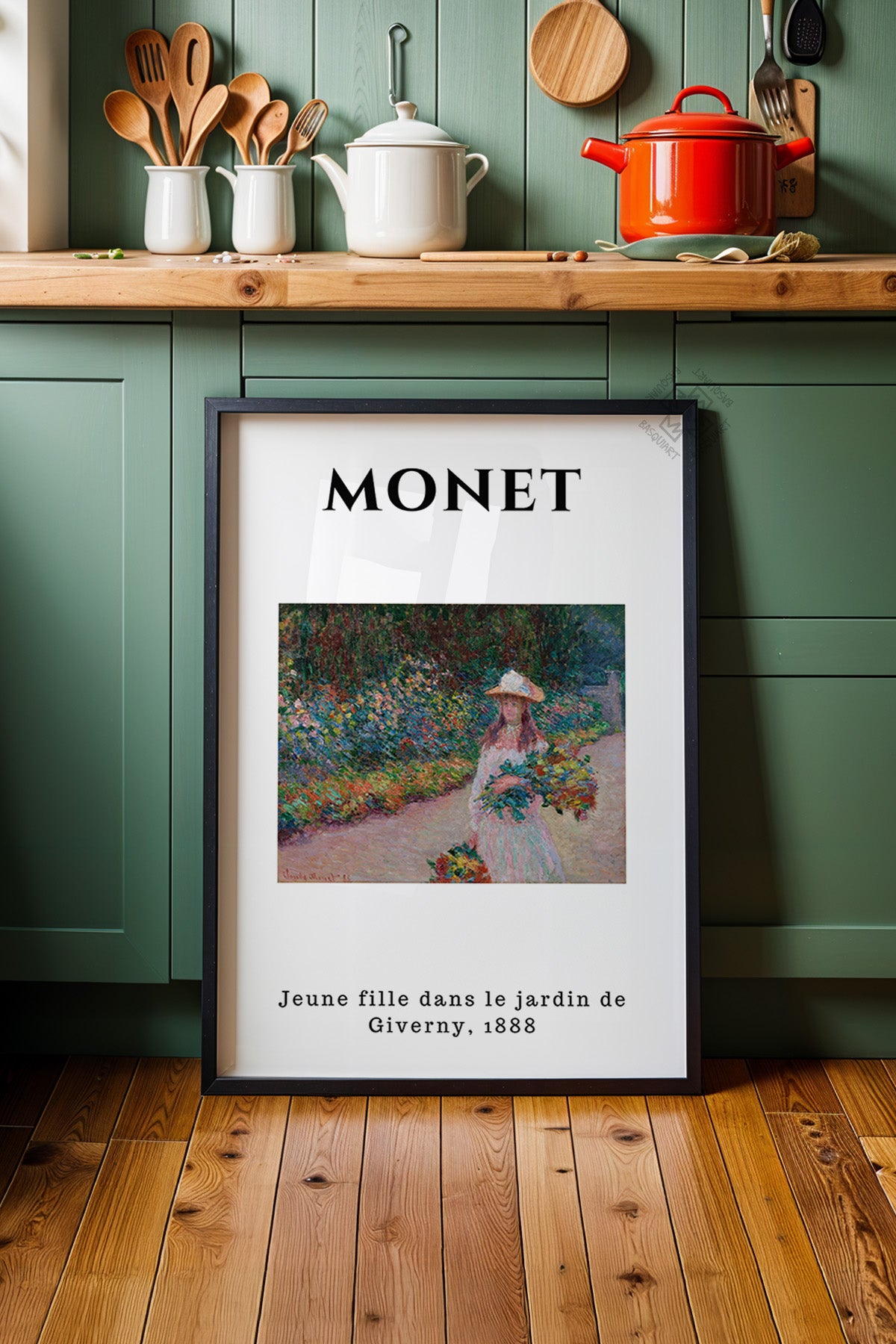 Claude Monet Serisi Siyah Çerçeveli Poster, Tablo Duvar Dekoru No:2