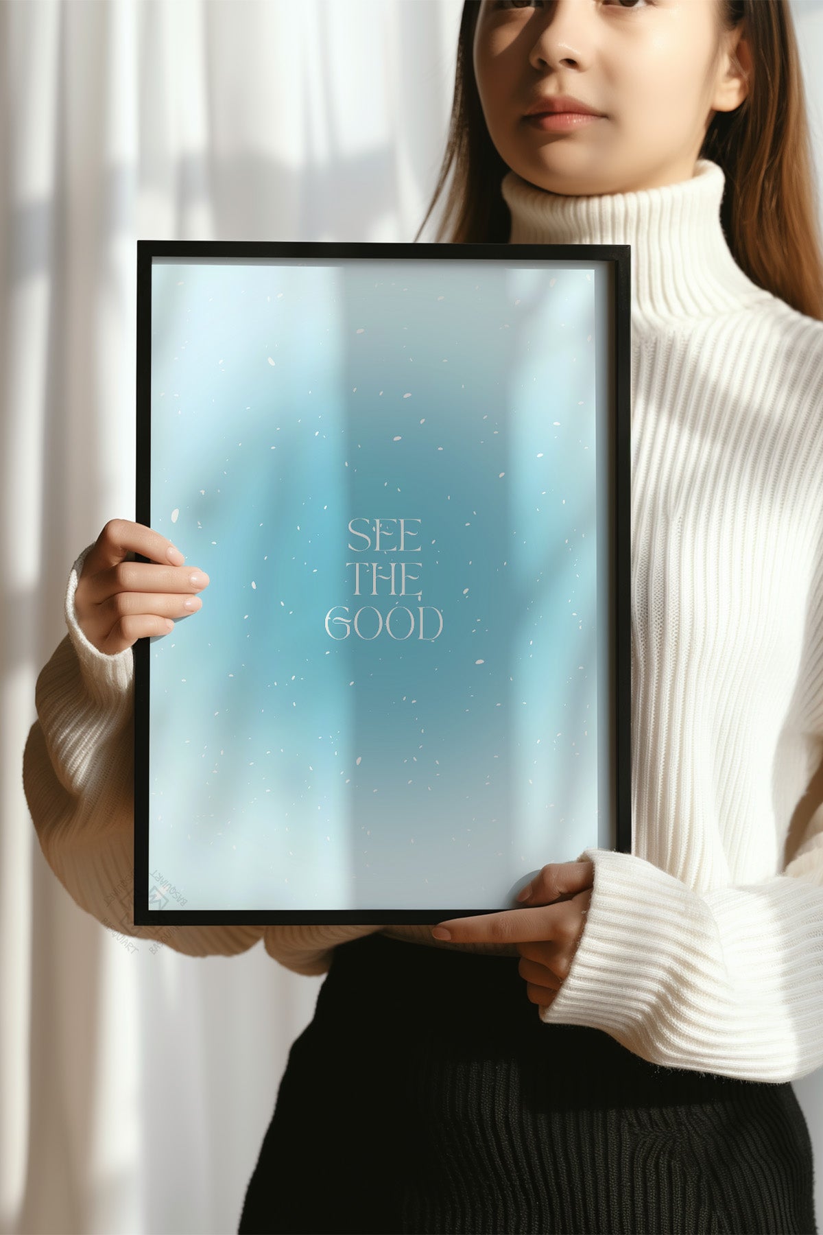 Aura Serisi Siyah Çerçeveli Poster, Tablo No:103
