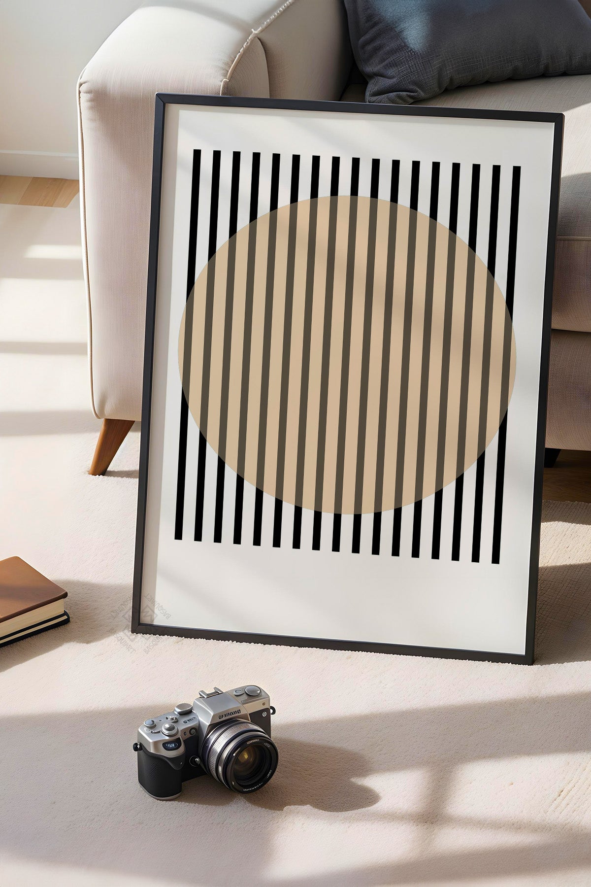 Bauhaus Serisi Siyah Çerçeveli Poster, Tablo No:75