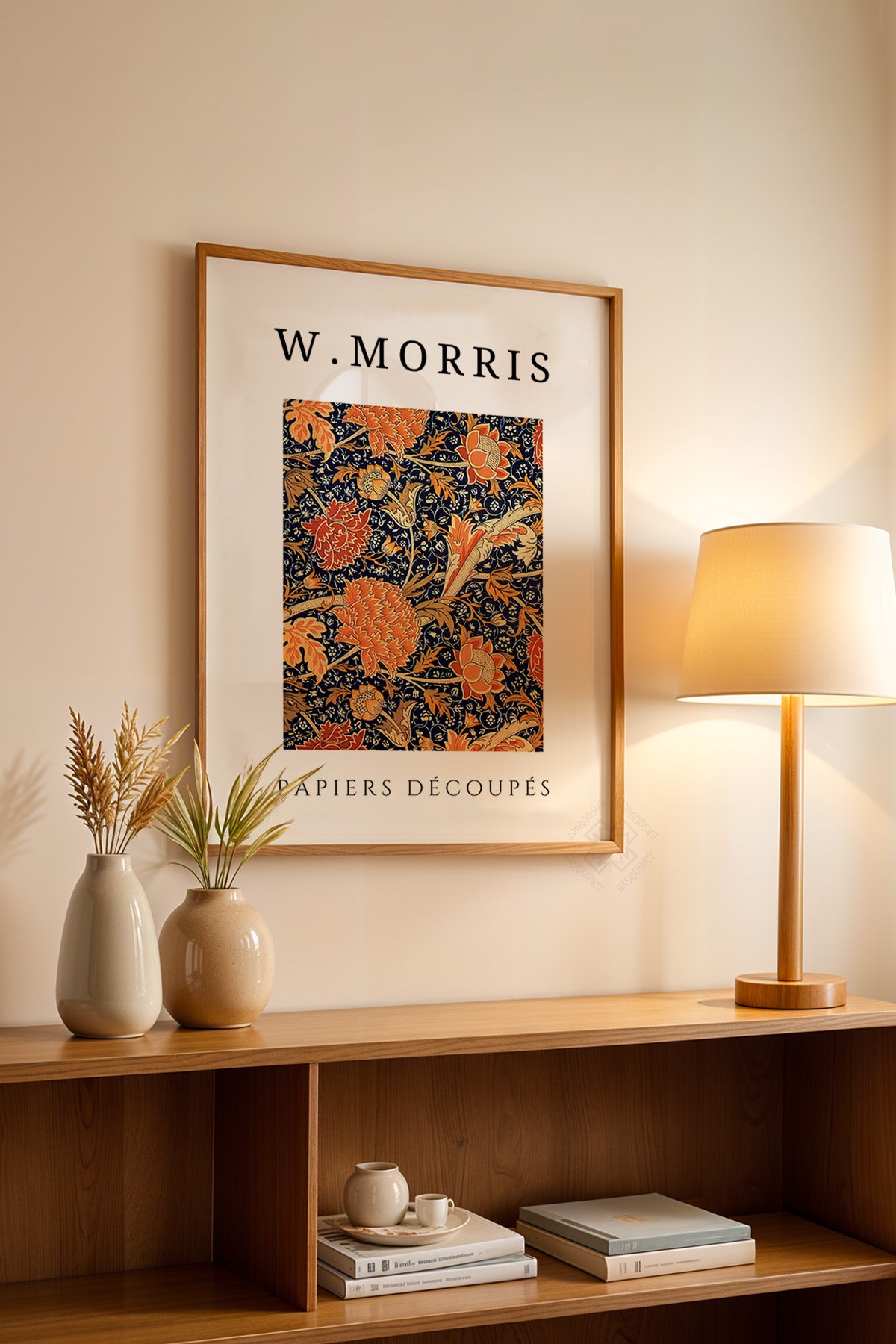 William Morris Serisi Ahşap Çerçeveli Poster, Tablo Duvar Dekoru No:16