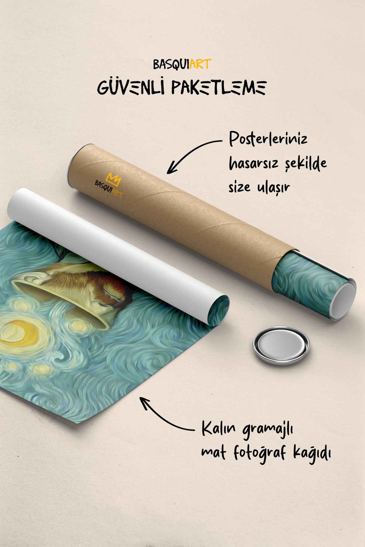 Van Gogh 3'lü Poster Seti, Duvar Dekoru No:25