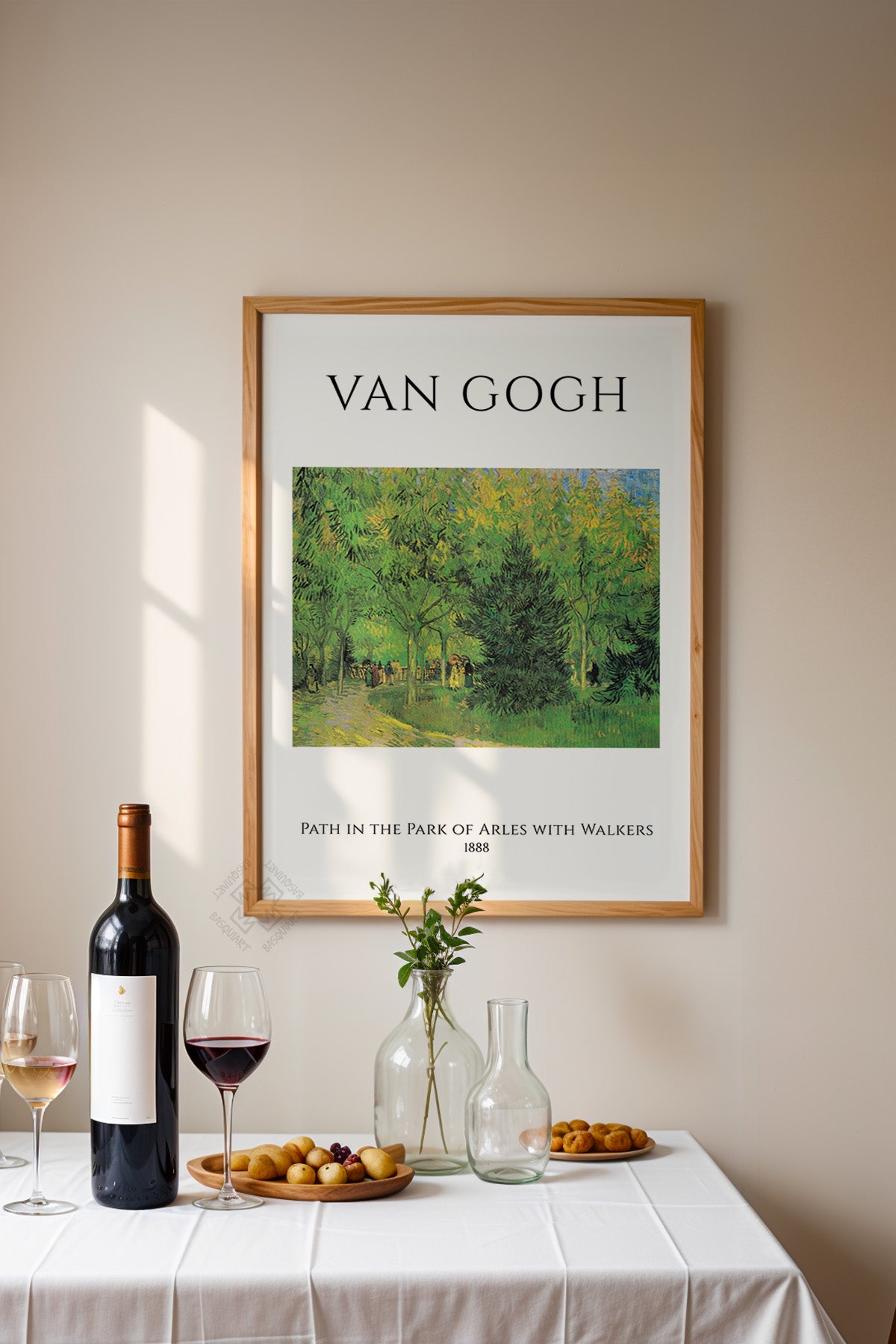 Vincent Van Gogh Serisi Ahşap Çerçeveli Poster, Tablo Duvar Dekoru No:8