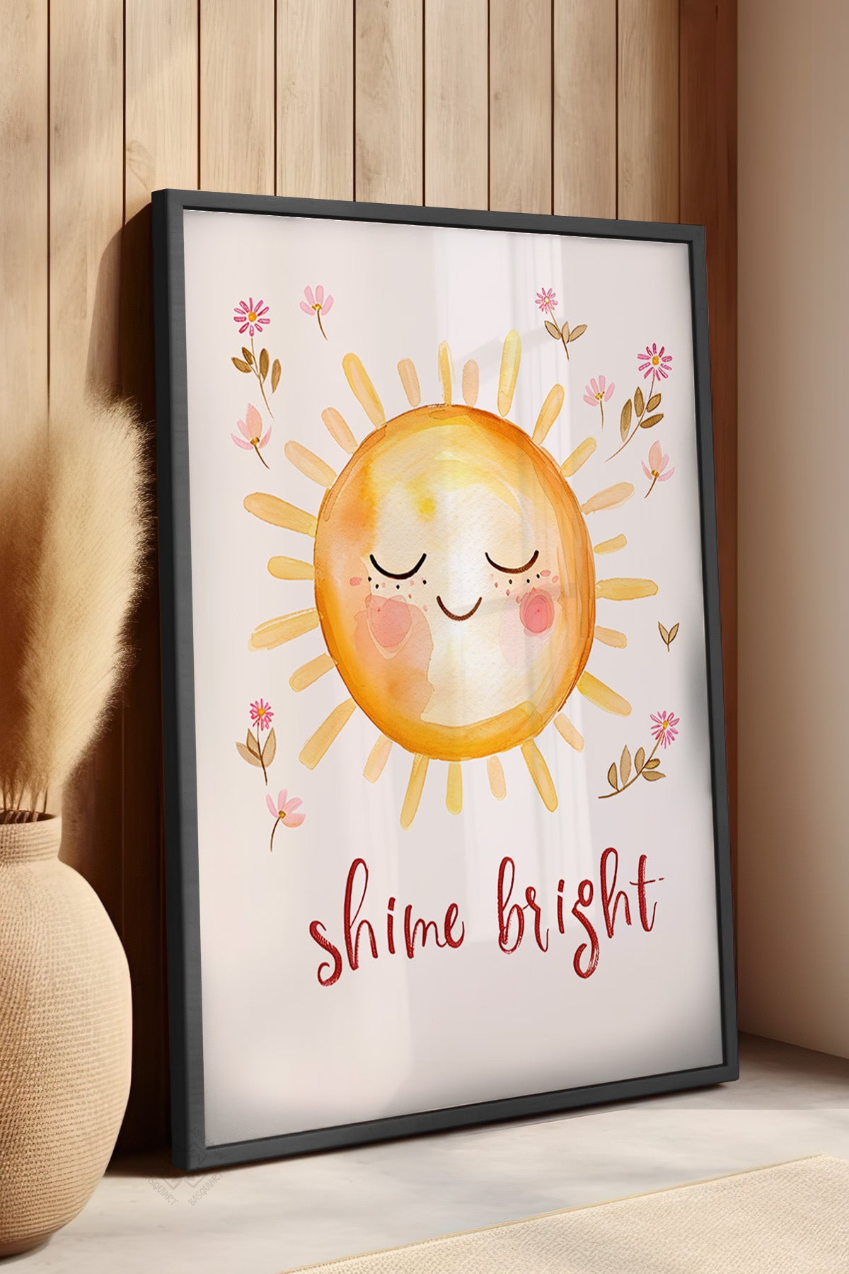 Çocuk Odası, Bebek Odası Siyah Çerçeveli Poster, Tablo No:89