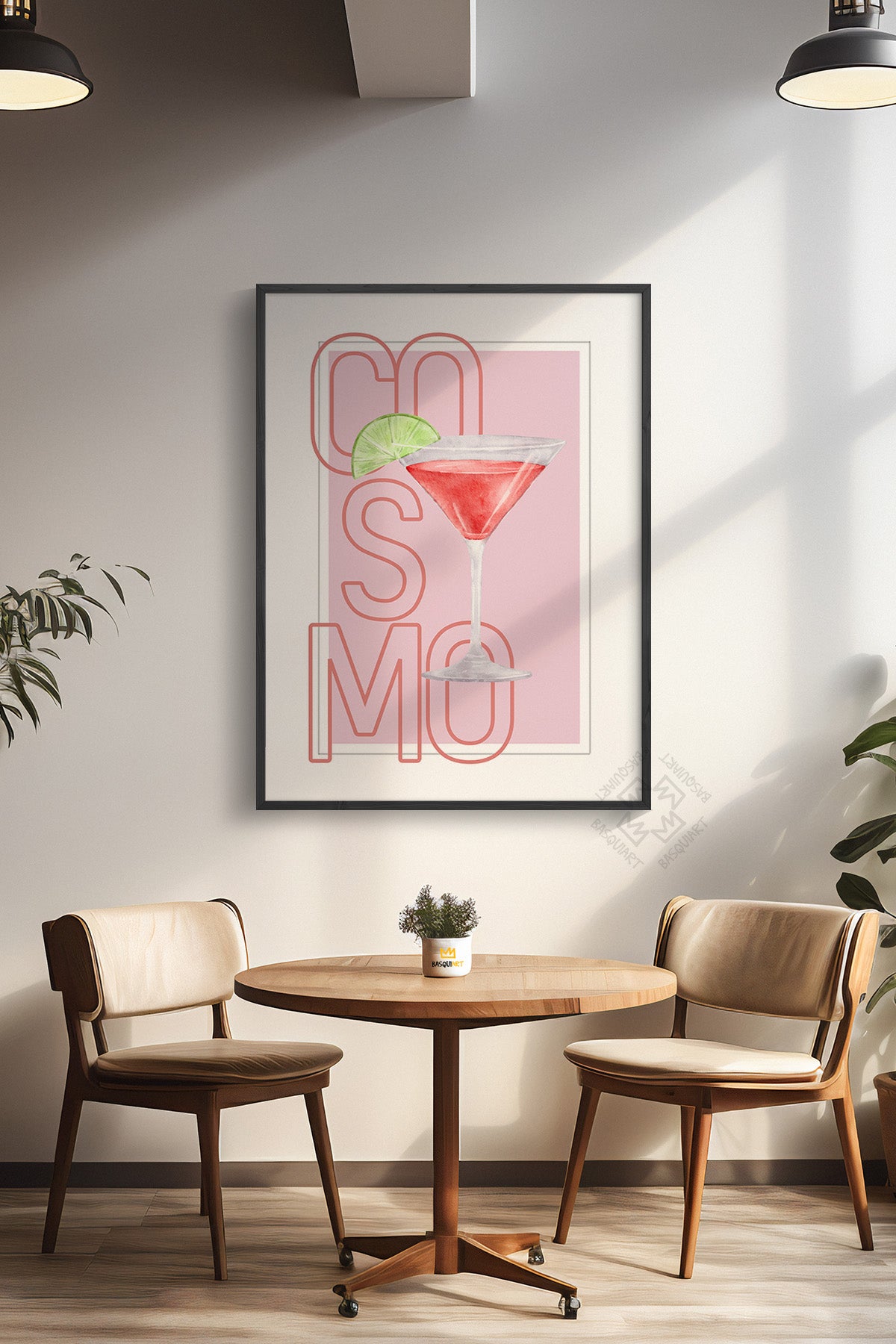 Kokteyl Serisi Siyah Çerçeveli Poster, Tablo, Cafe, Restoran, Mutfak Duvar Dekoru No:46
